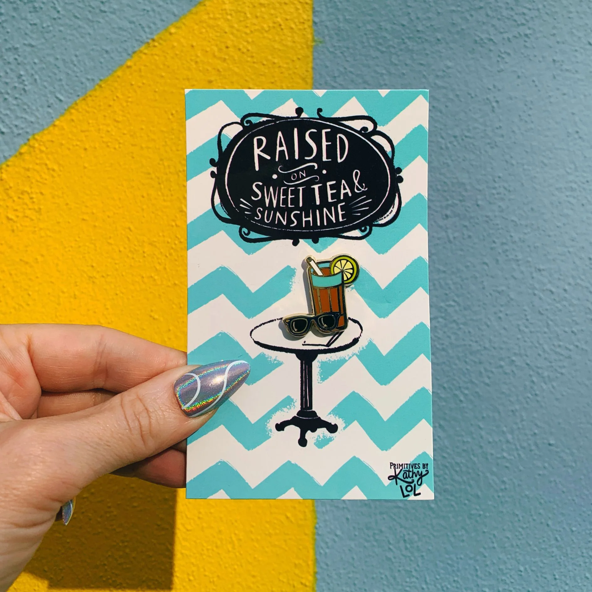 Raised On Sweet Tea & Sunshine Enamel Pin - Image 9