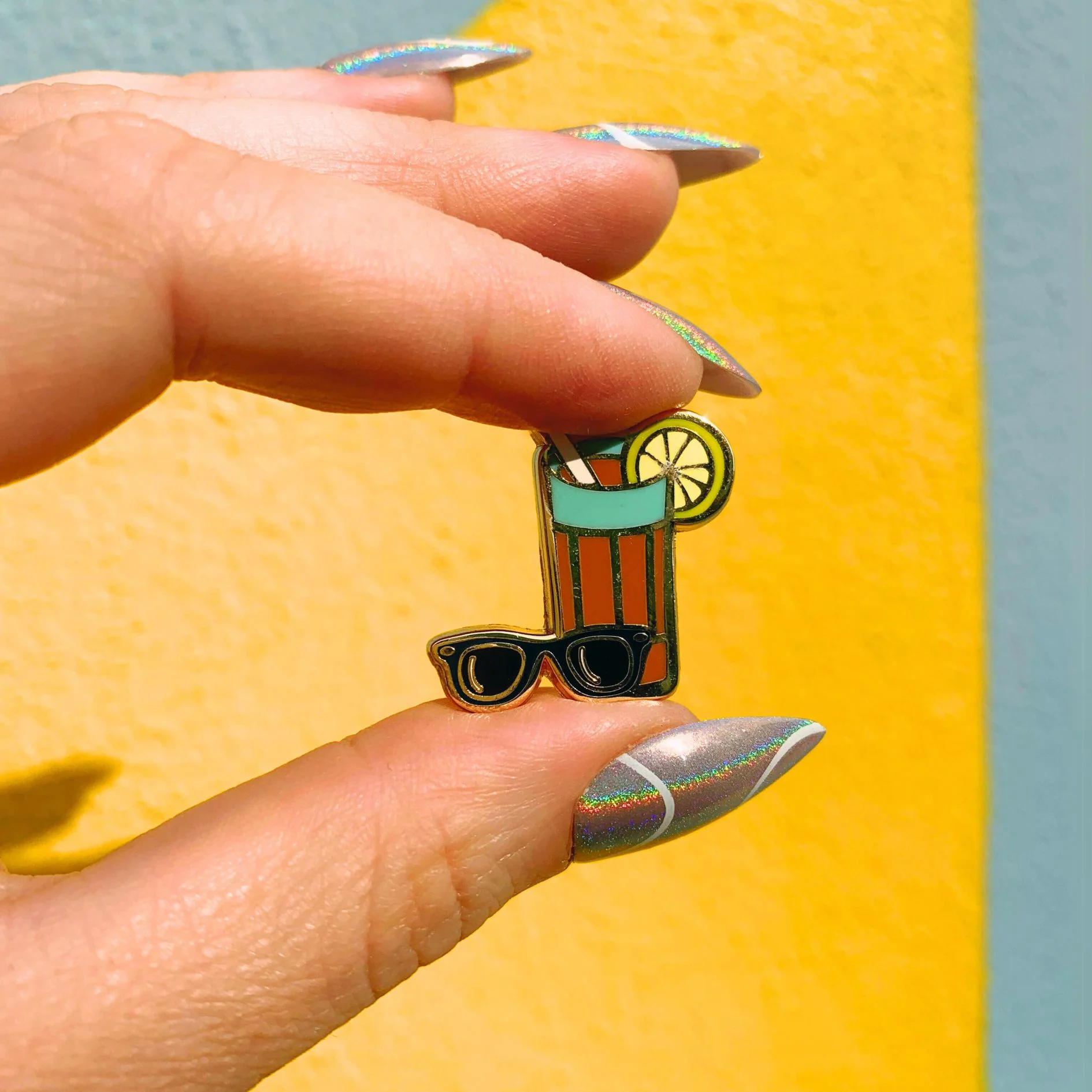 Raised On Sweet Tea & Sunshine Enamel Pin - Image 10