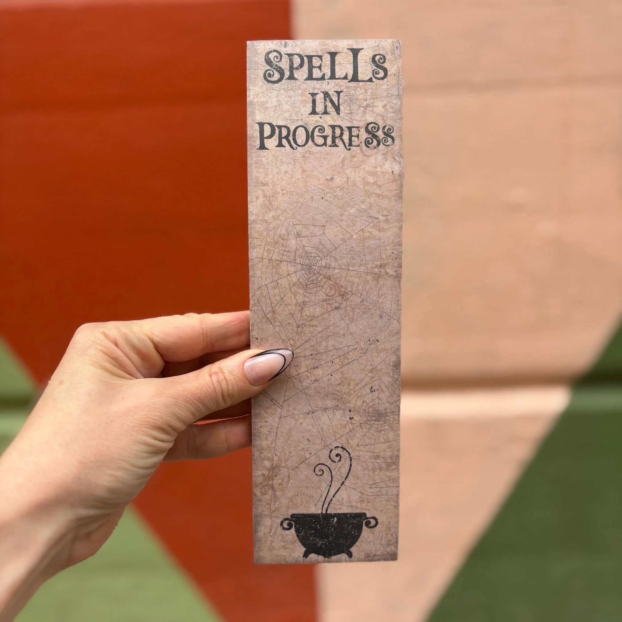 Spells In Progress Magnetic List Notepad | Holds to Fridge with Strong Magnet | 9.5" x 2.75" - Image 2