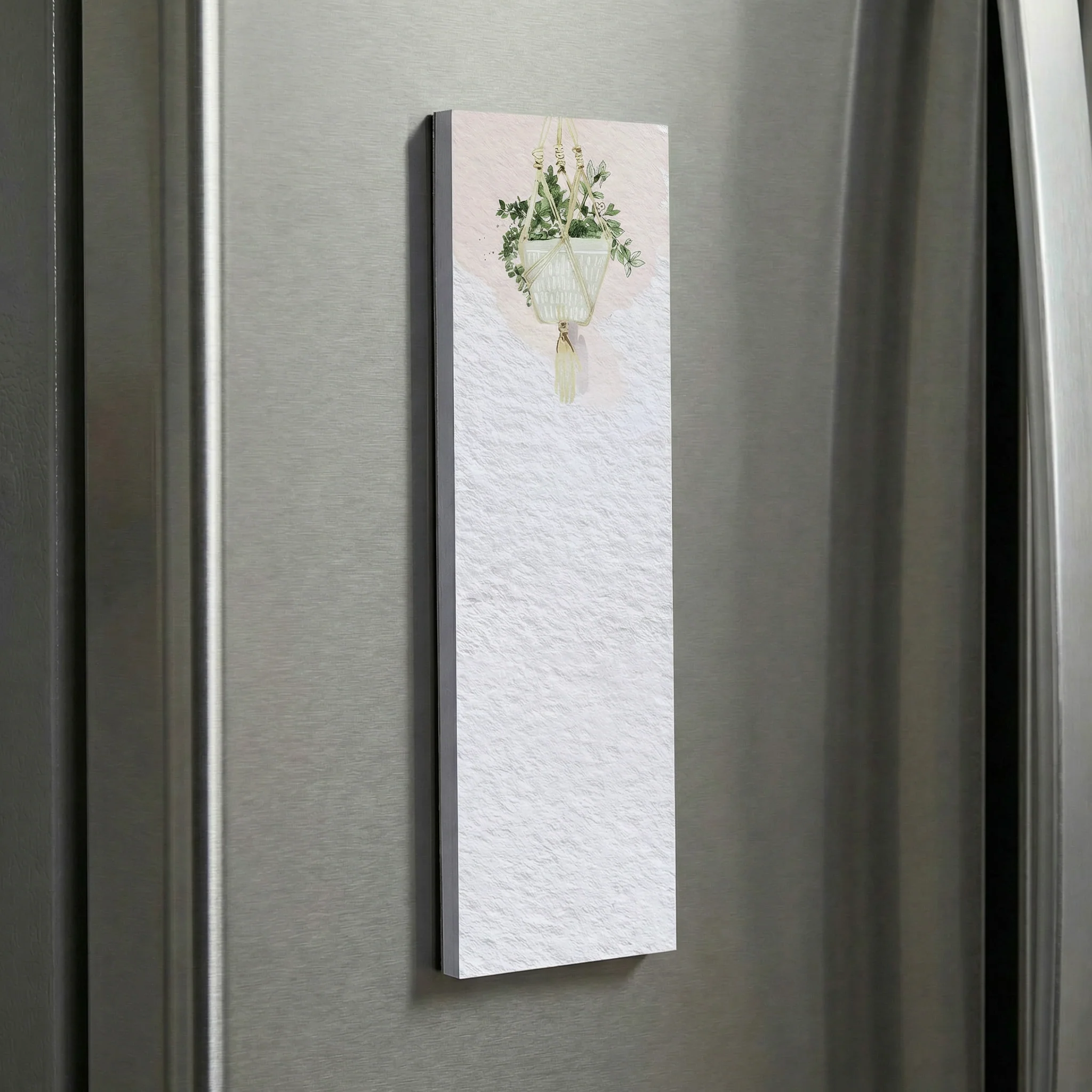 Hanging Plant List Notepad | 9.5" x 2.75" | Holds to Fridge with Strong Magnet