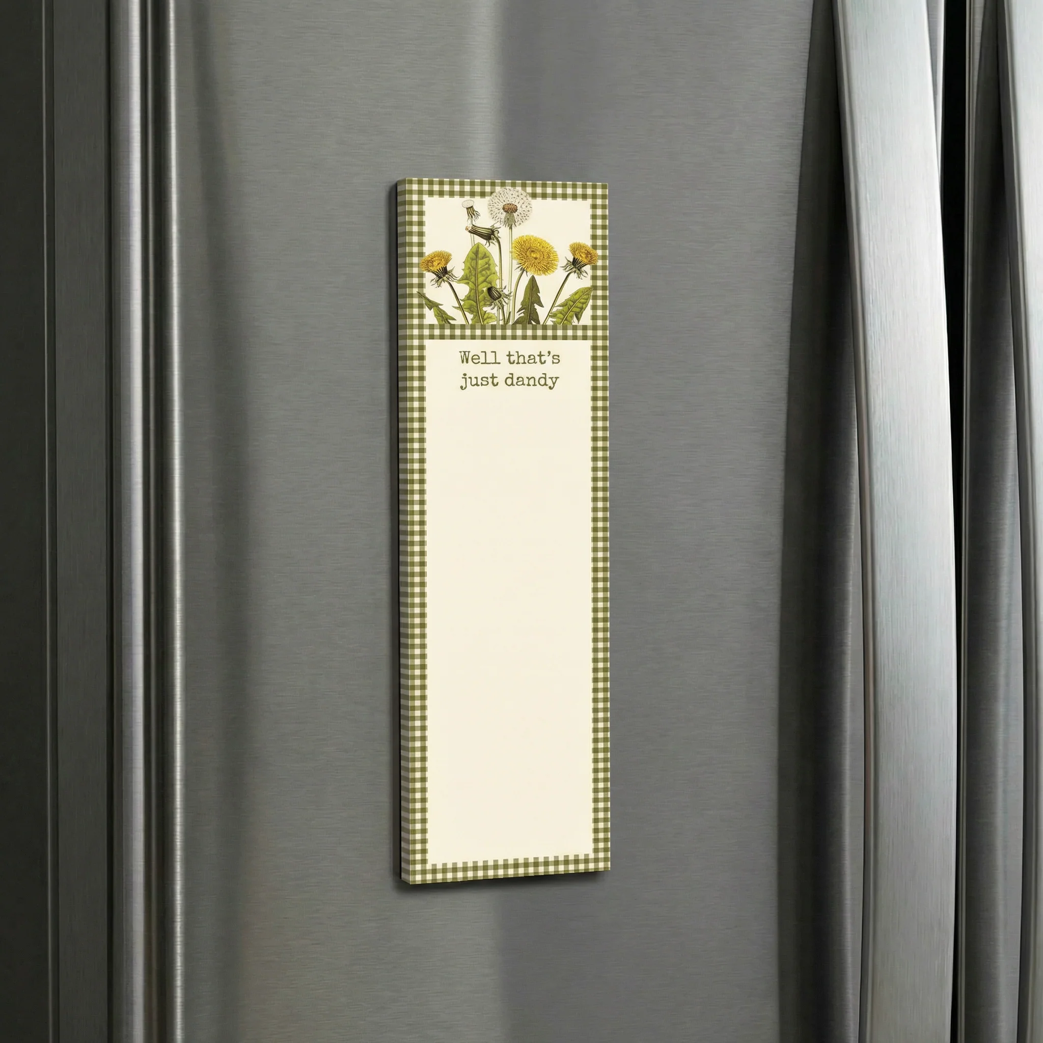 Well That’s Just Dandy Magnetic List Pad | Dandelion Floral Grocery Notepad - Image 4