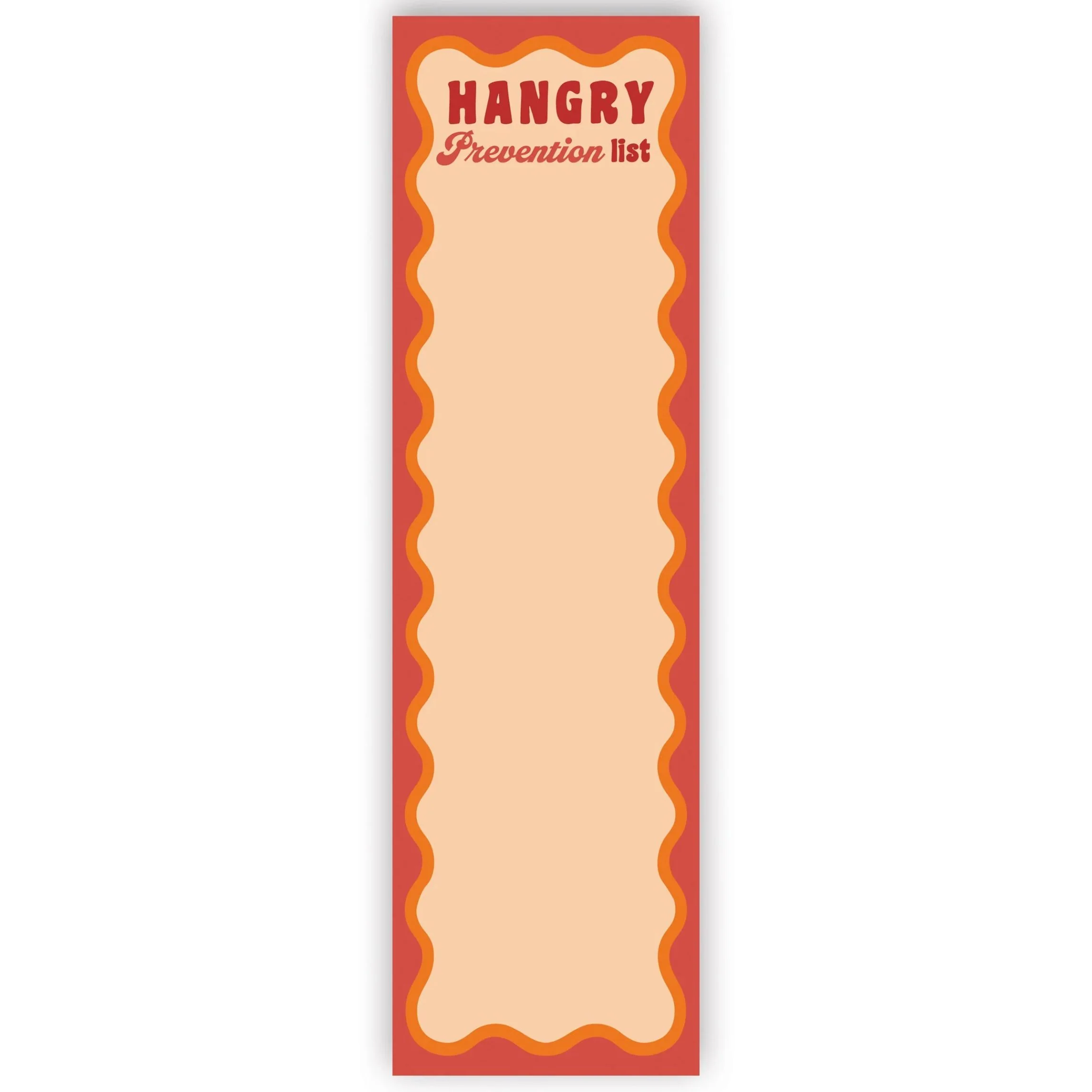 Hangry Prevention List List Pad | Funny Magnetic Grocery & Snack List Notepad | 60 Pages - Image 2