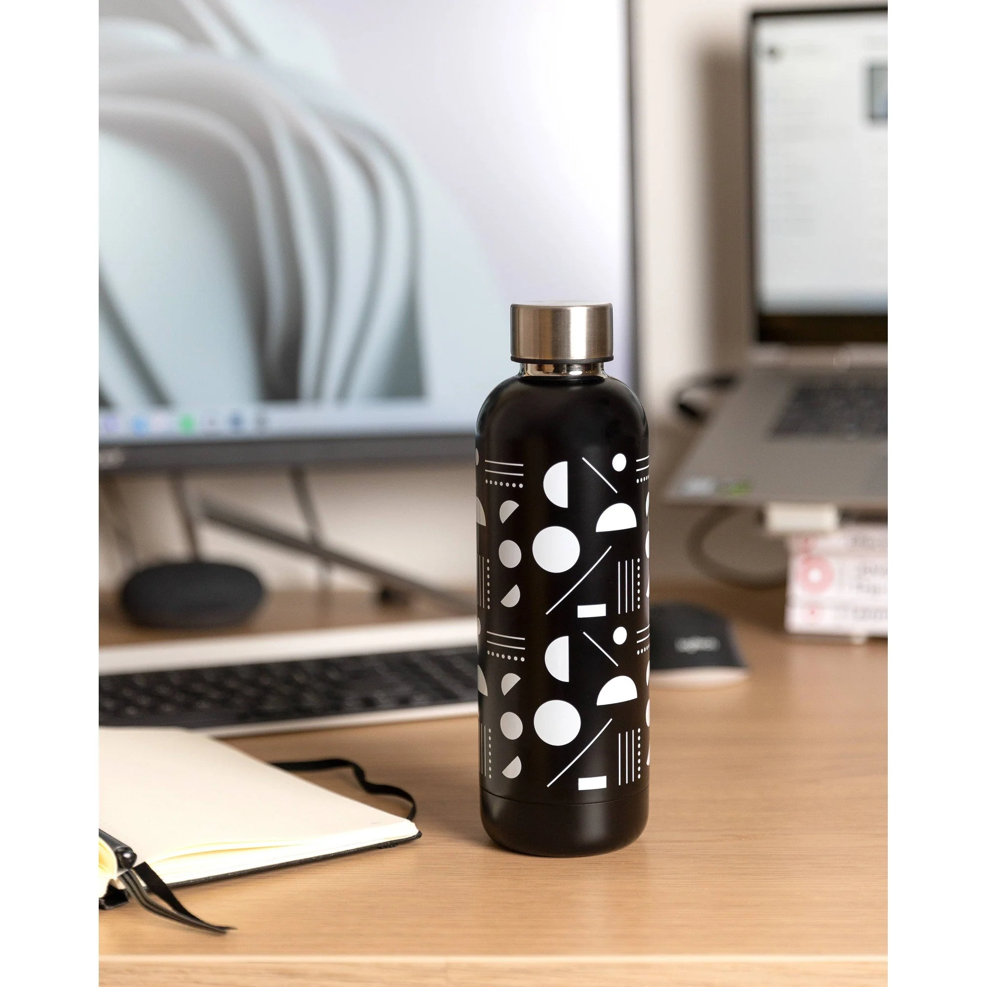 Domino Stainless Steel Water Bottle | Double Walled Reusable Drinkware | 17oz | Gift for Her - Image 6