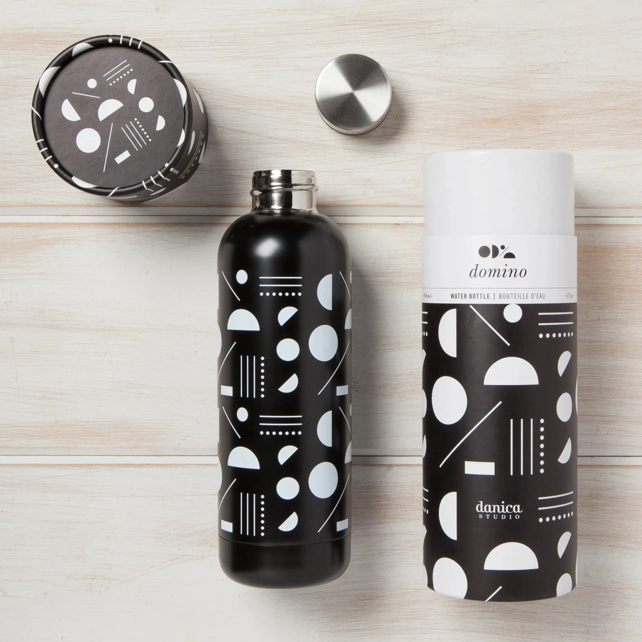 Domino Stainless Steel Water Bottle | Double Walled Reusable Drinkware | 17oz | Gift for Her - Image 9