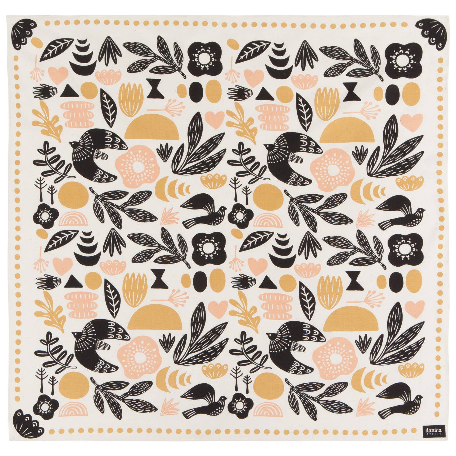 Myth Recycled Cotton Bandana | Handkerchief Neckerchief Scarf | 21"  x  21" - Image 2