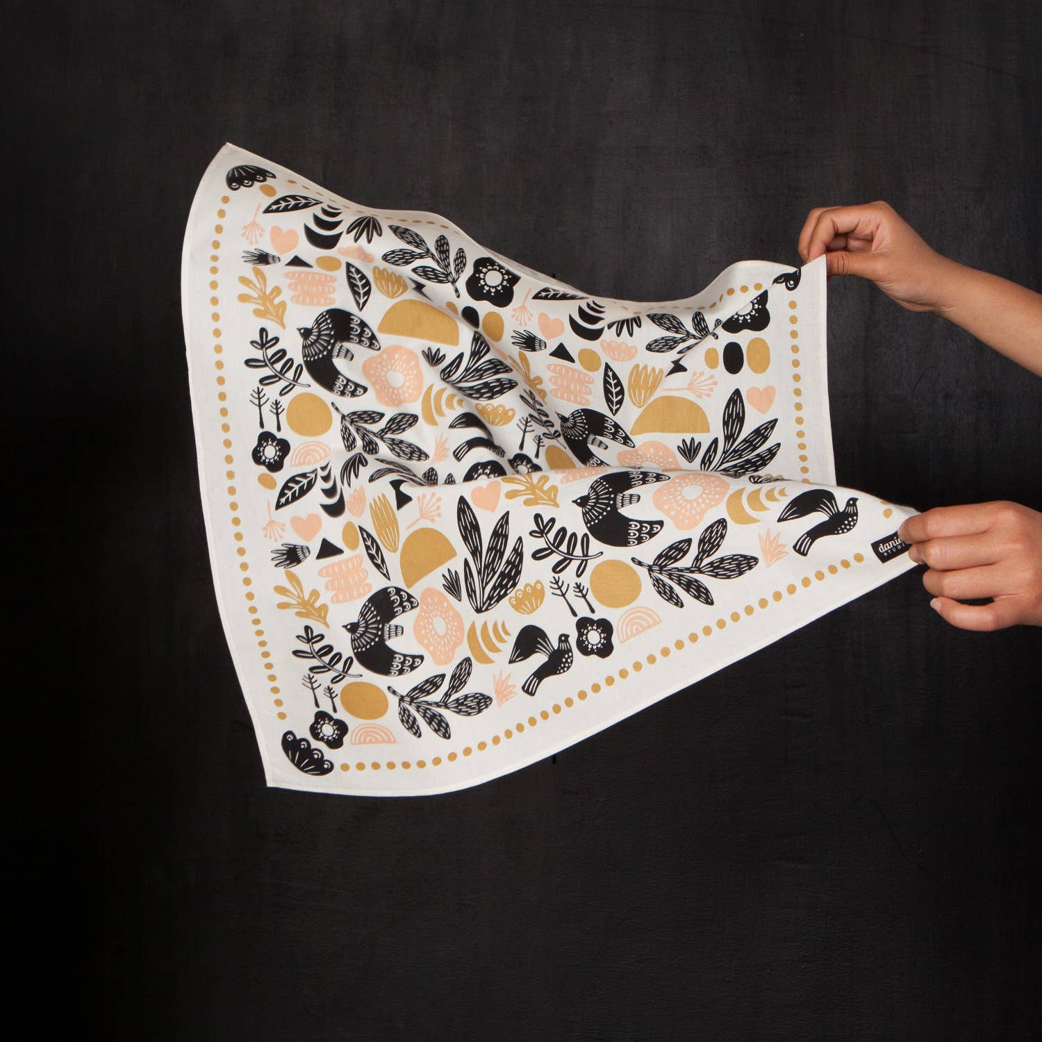 Myth Recycled Cotton Bandana | Handkerchief Neckerchief Scarf | 21"  x  21" - Image 3
