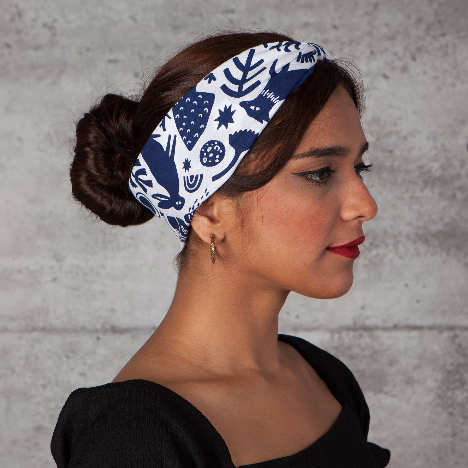 Timber Recycled Cotton Bandana | Scarf Handkerchief Neckerchief | 21"  x  21"