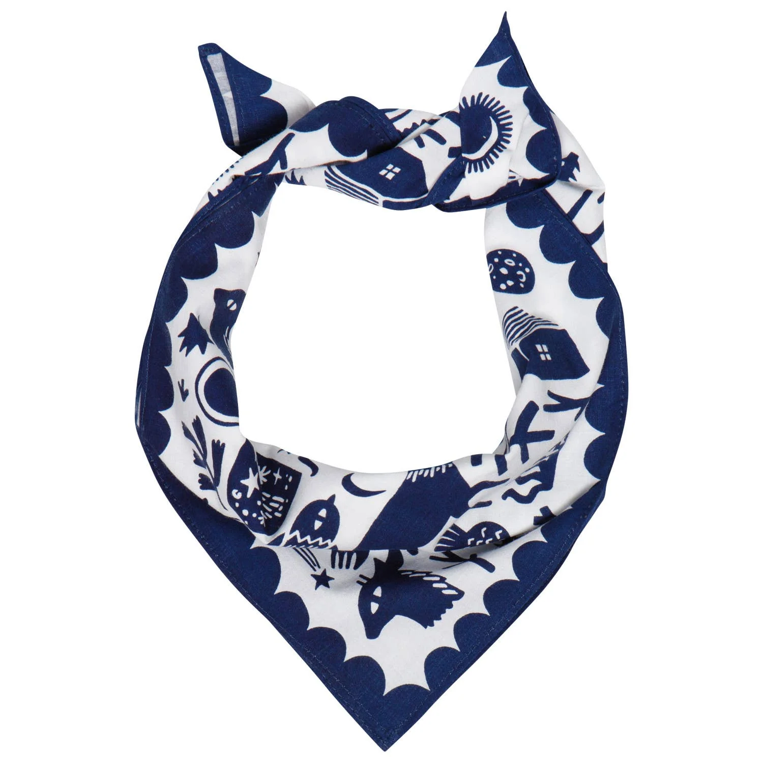 Timber Recycled Cotton Bandana | Scarf Handkerchief Neckerchief | 21"  x  21" - Image 6