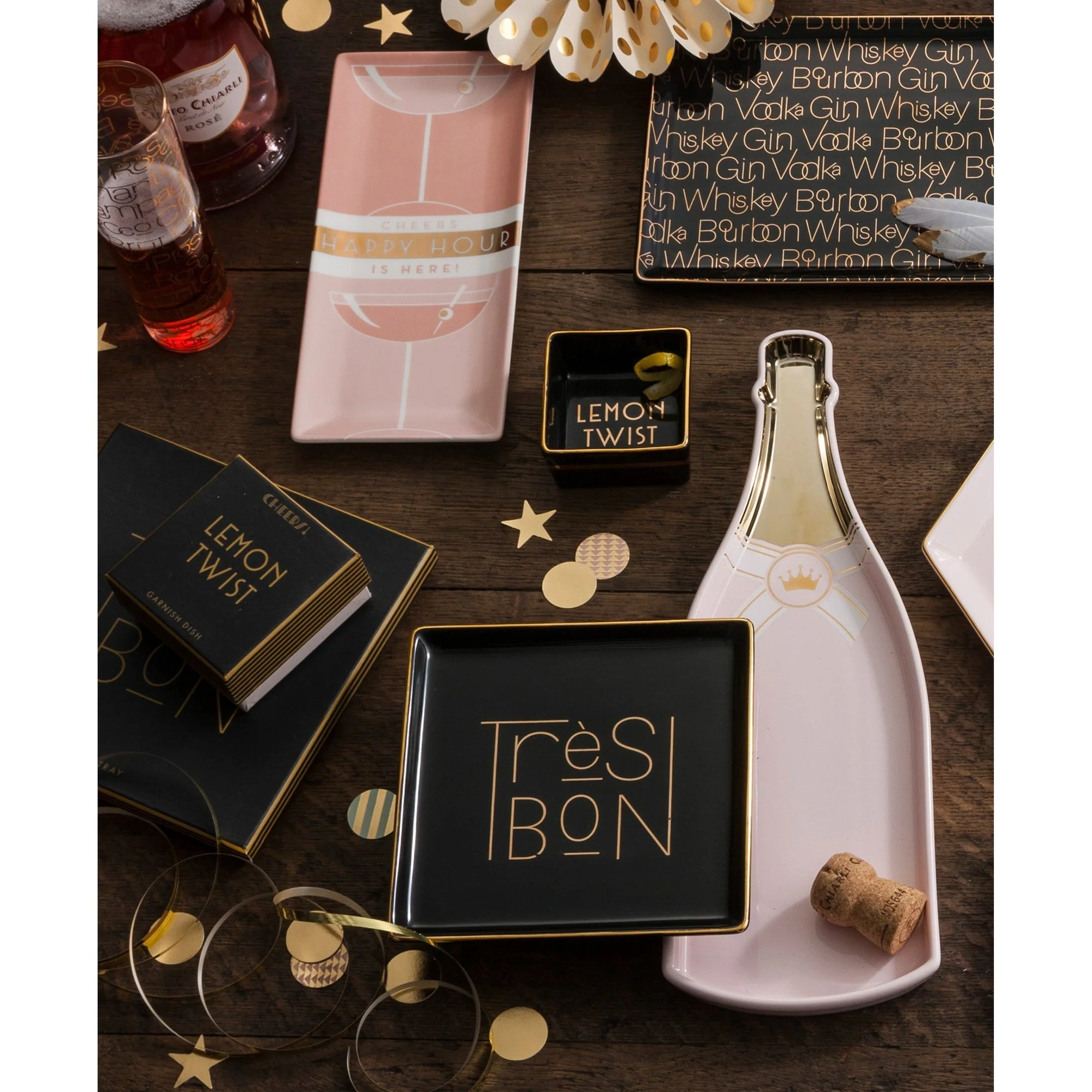 Deco Style Happy Hour is Here Vertical Tray in Gift Box - Image 7