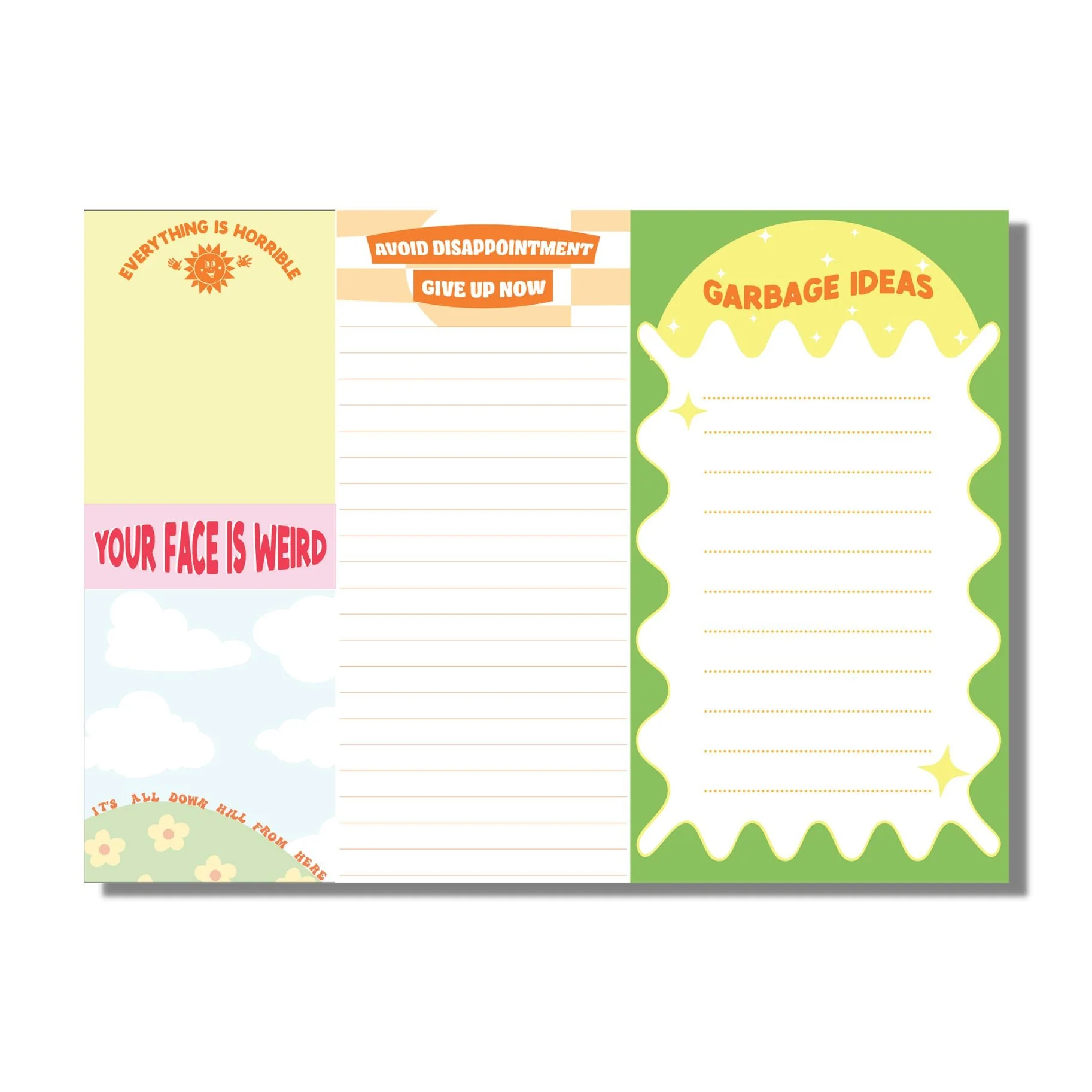 Fun Club Demotivational Notepad Set | 5 Notepads in One Giftable Set - Image 3