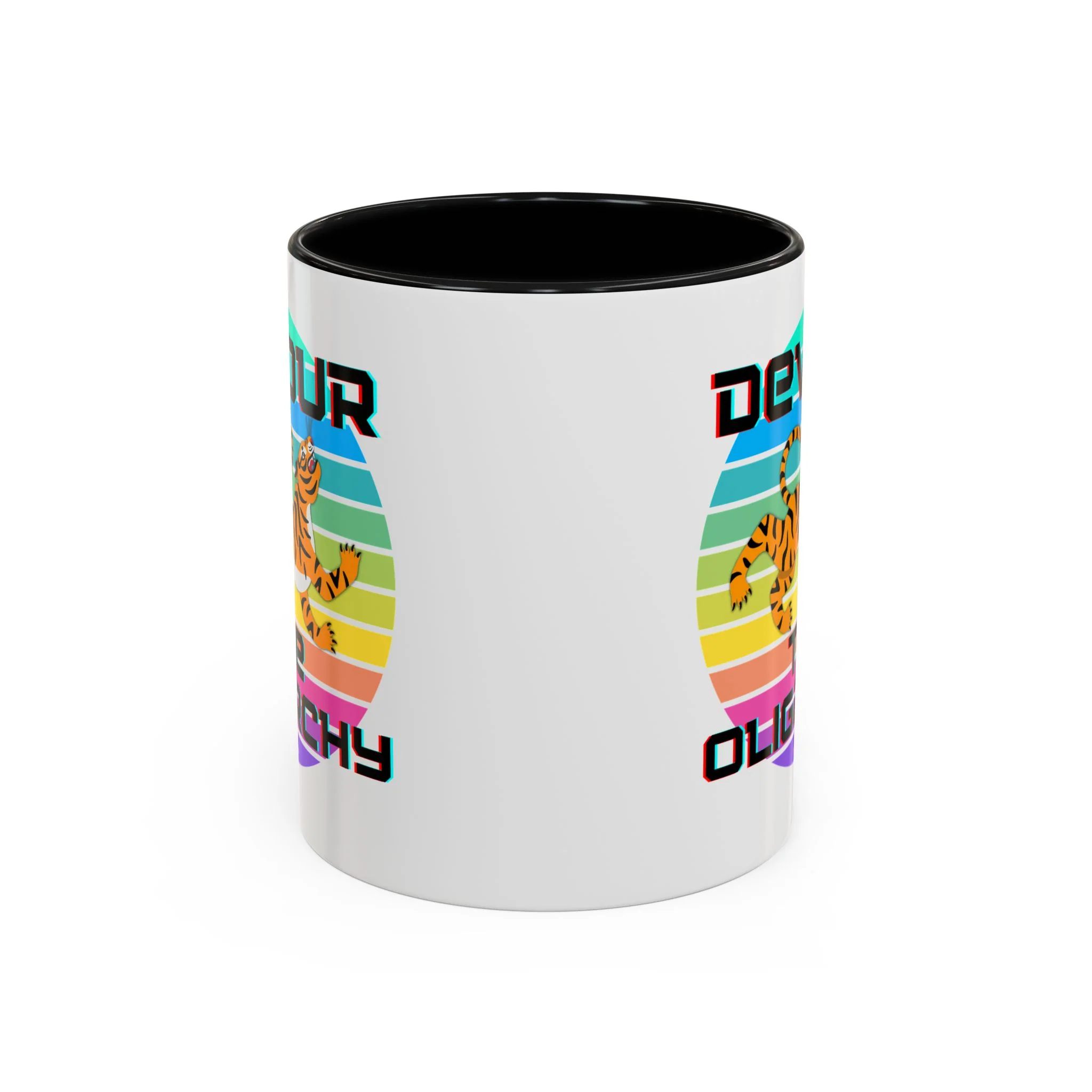Devour The Oligarchy Accent Coffee Mug 11oz - Image 4