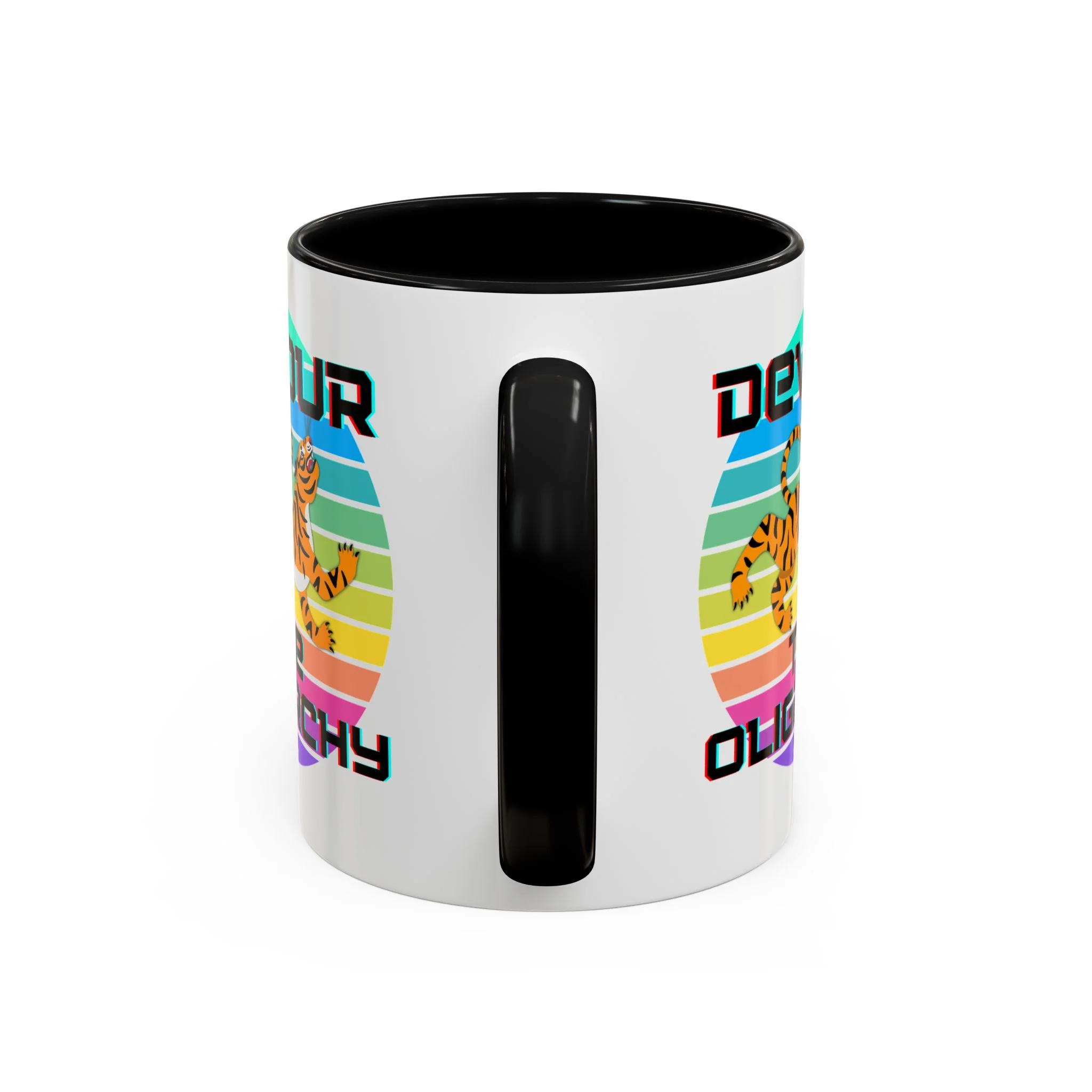 Devour The Oligarchy Accent Coffee Mug 11oz - Image 5
