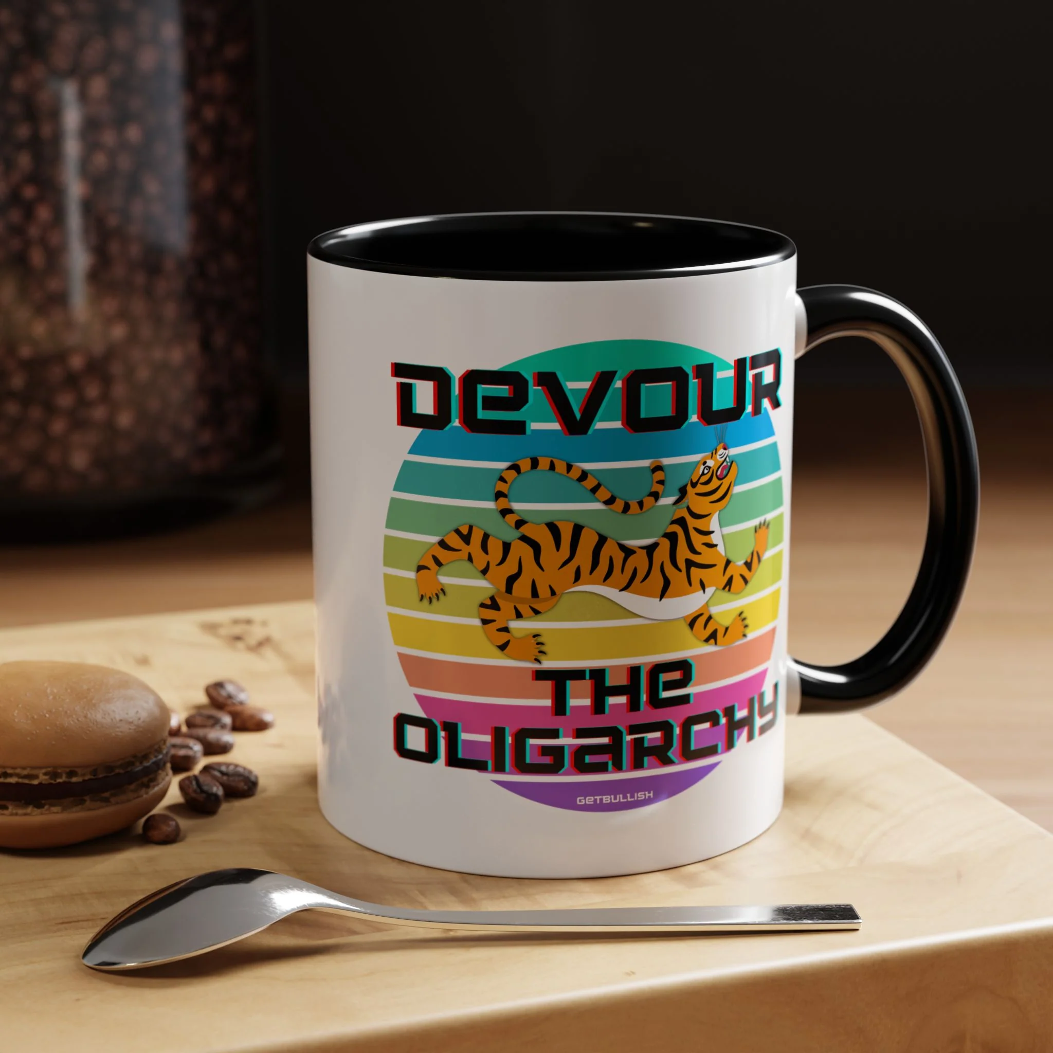 Devour The Oligarchy Accent Coffee Mug 11oz - Image 6