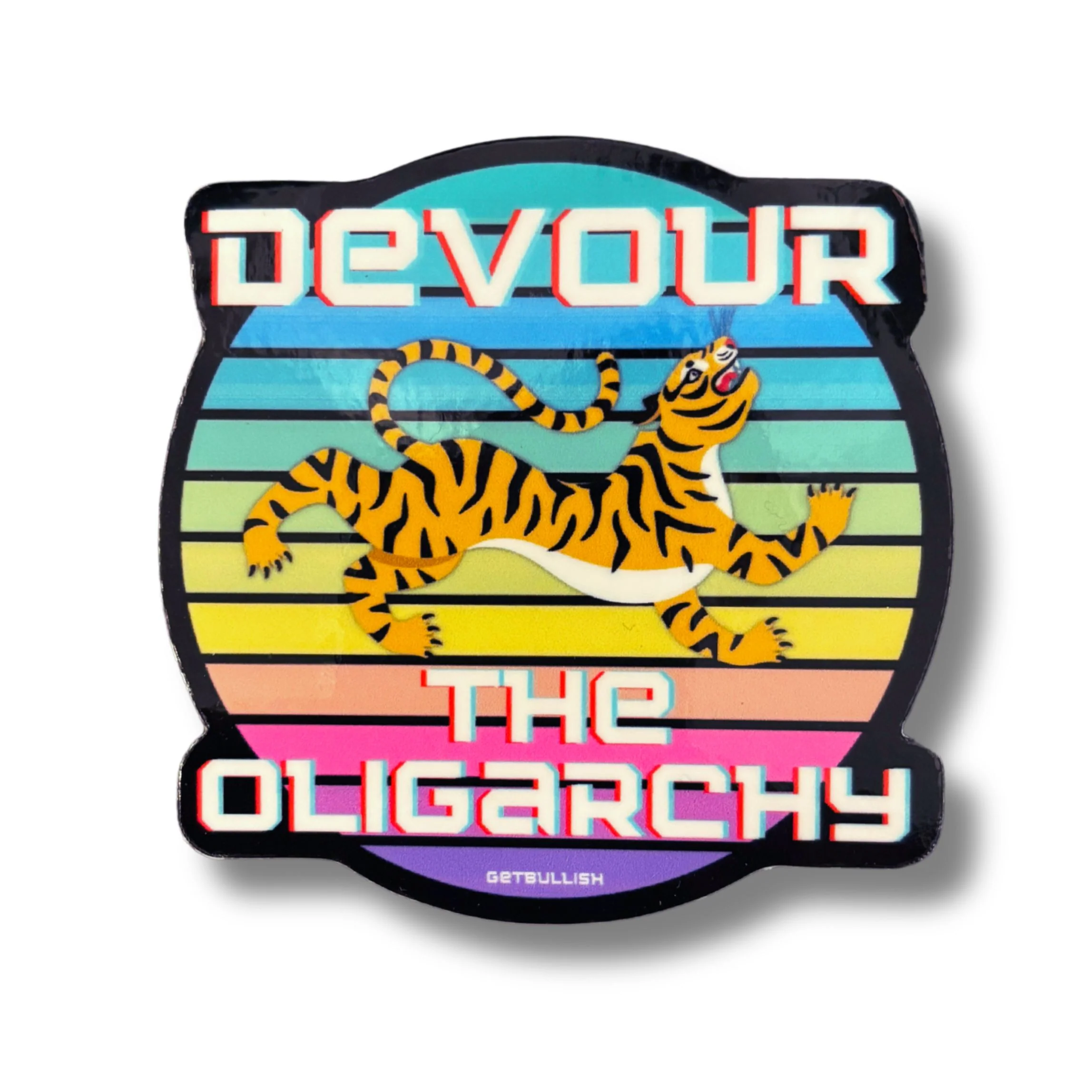 Devour The Oligarchy Sticker | Vinyl Die Cut Decal