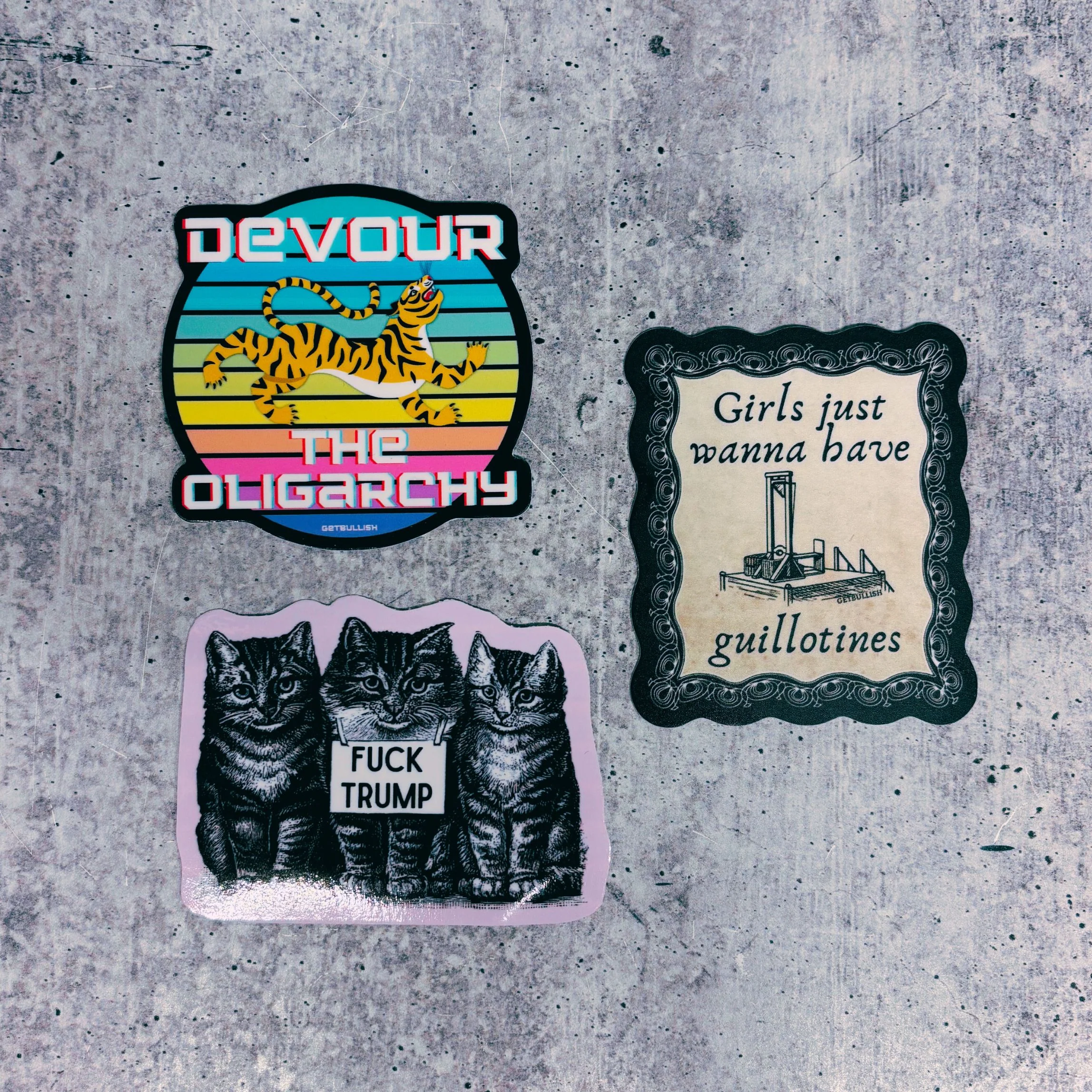 Devour The Oligarchy Sticker | Vinyl Die Cut Decal - Image 5