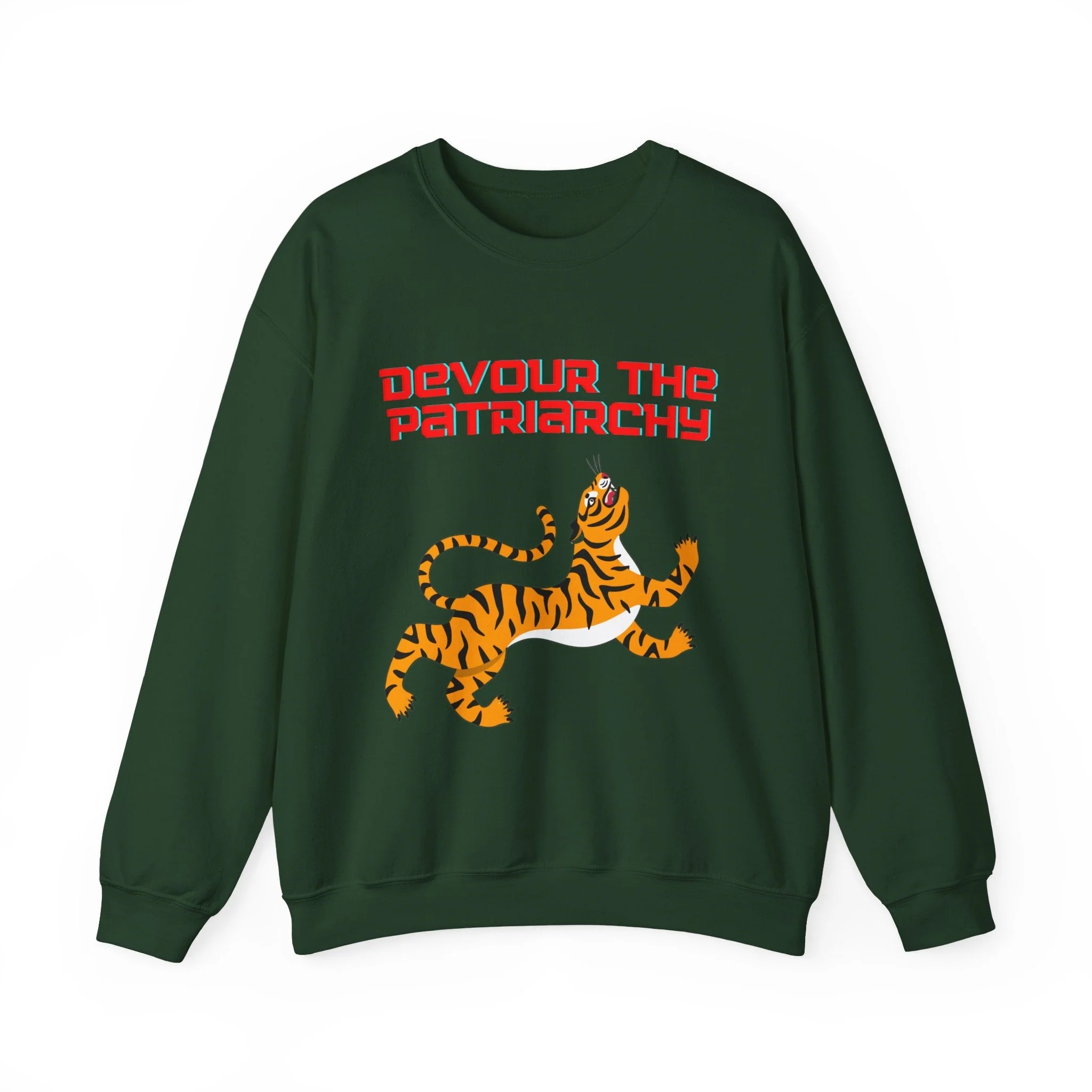 Devour the Patriarchy Unisex Heavy Blend™ Crewneck Sweatshirt Sizes SM-5XL | Plus Size Available - Image 12
