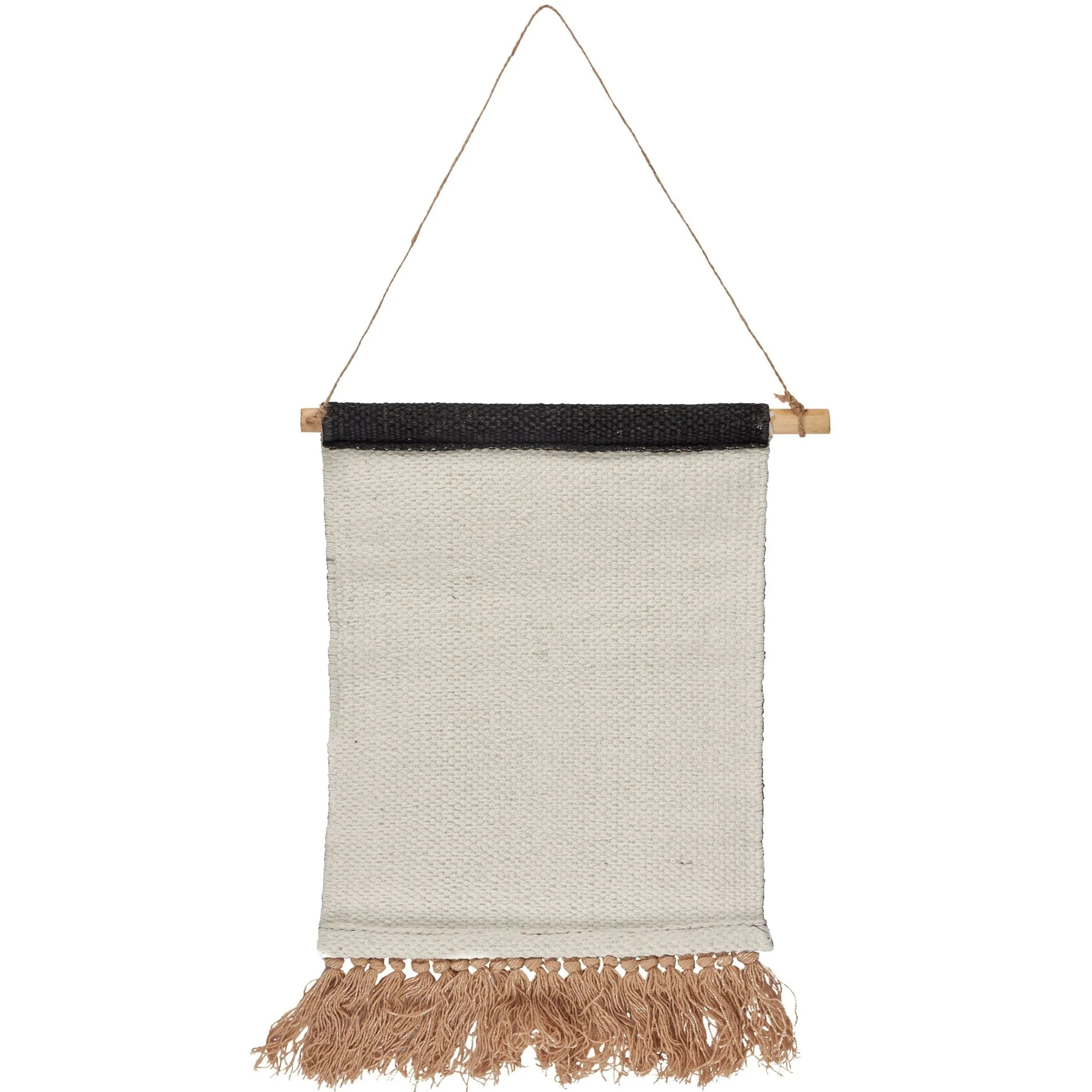 Diamond Western Cotton Wall Hanging with Jute Tassels | Rustic Boho Western Wall Décor | 10" x 12" - Image 3