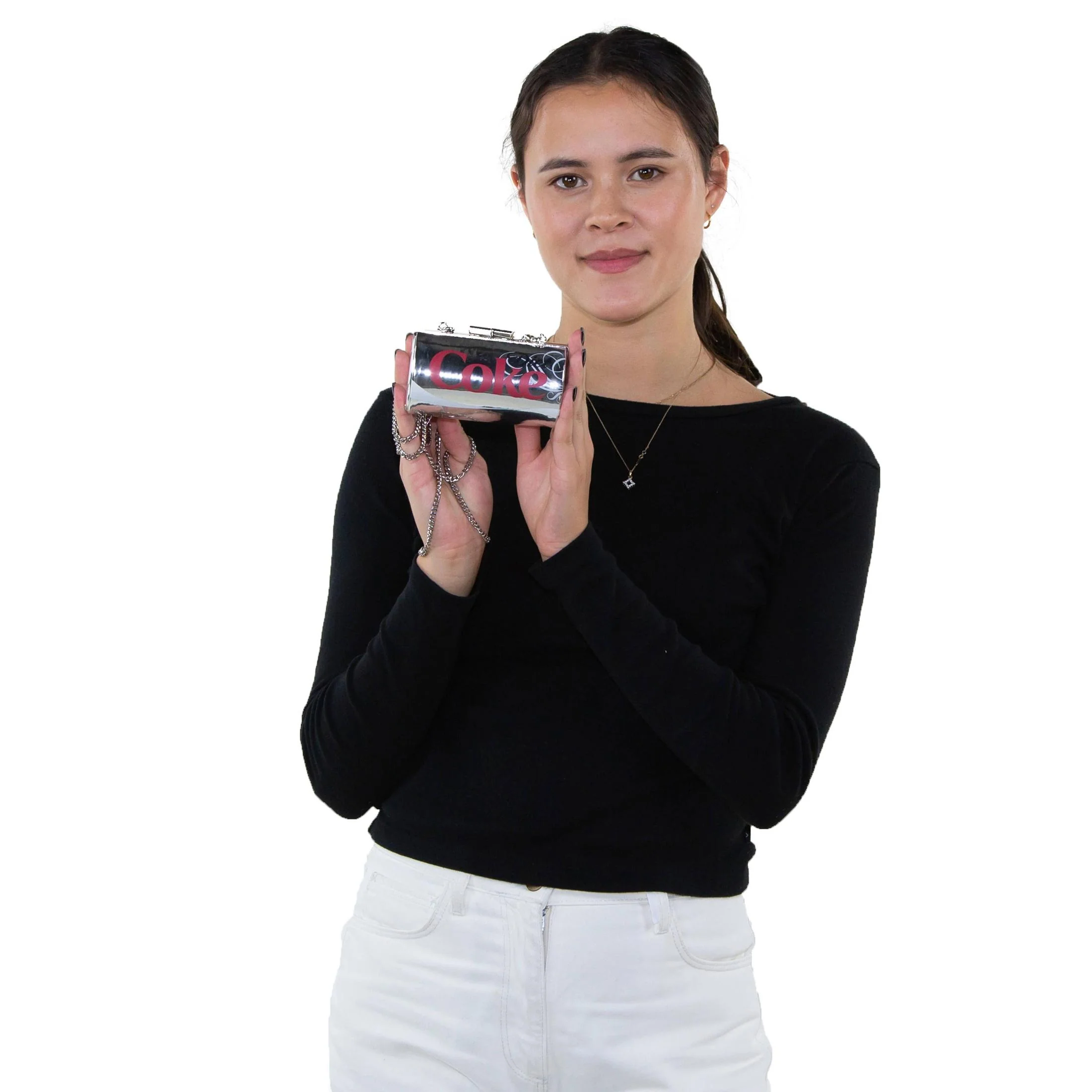 Diet Coke Can Bag | Detachable Strap Soda Can Shape Metal Clasp Small Bag - Image 10