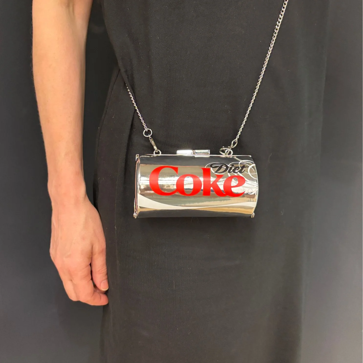Diet Coke Can Bag | Detachable Strap Soda Can Shape Metal Clasp Small Bag - Image 2