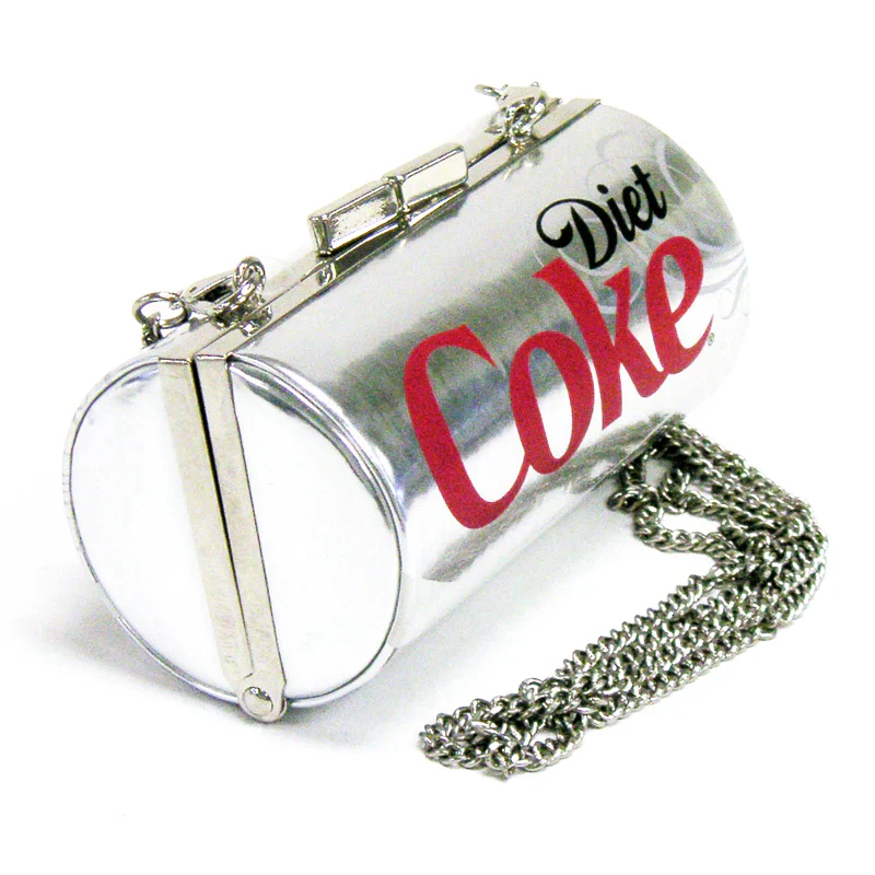 Diet Coke Can Bag | Detachable Strap Soda Can Shape Metal Clasp Small Bag - Image 3