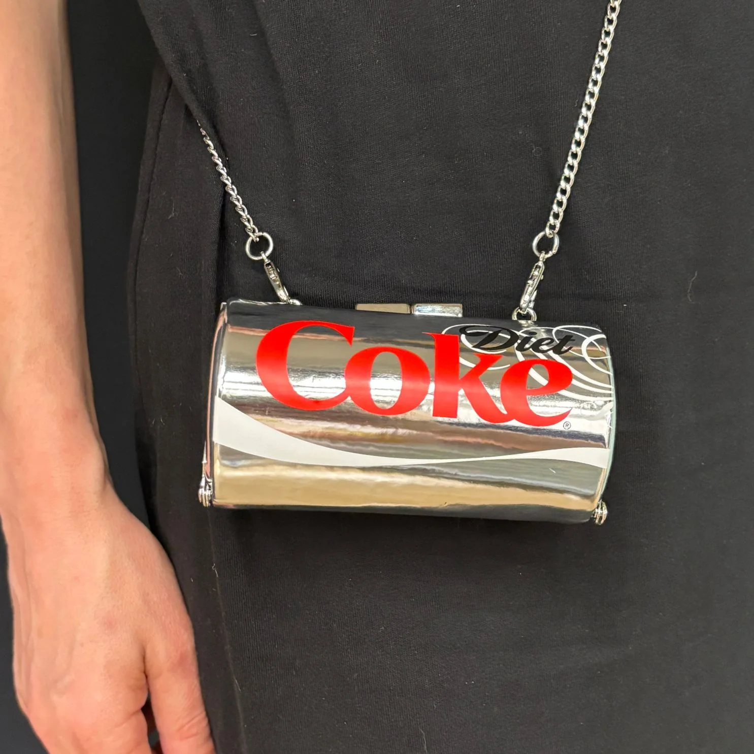 Diet Coke Can Bag | Detachable Strap Soda Can Shape Metal Clasp Small Bag - Image 5