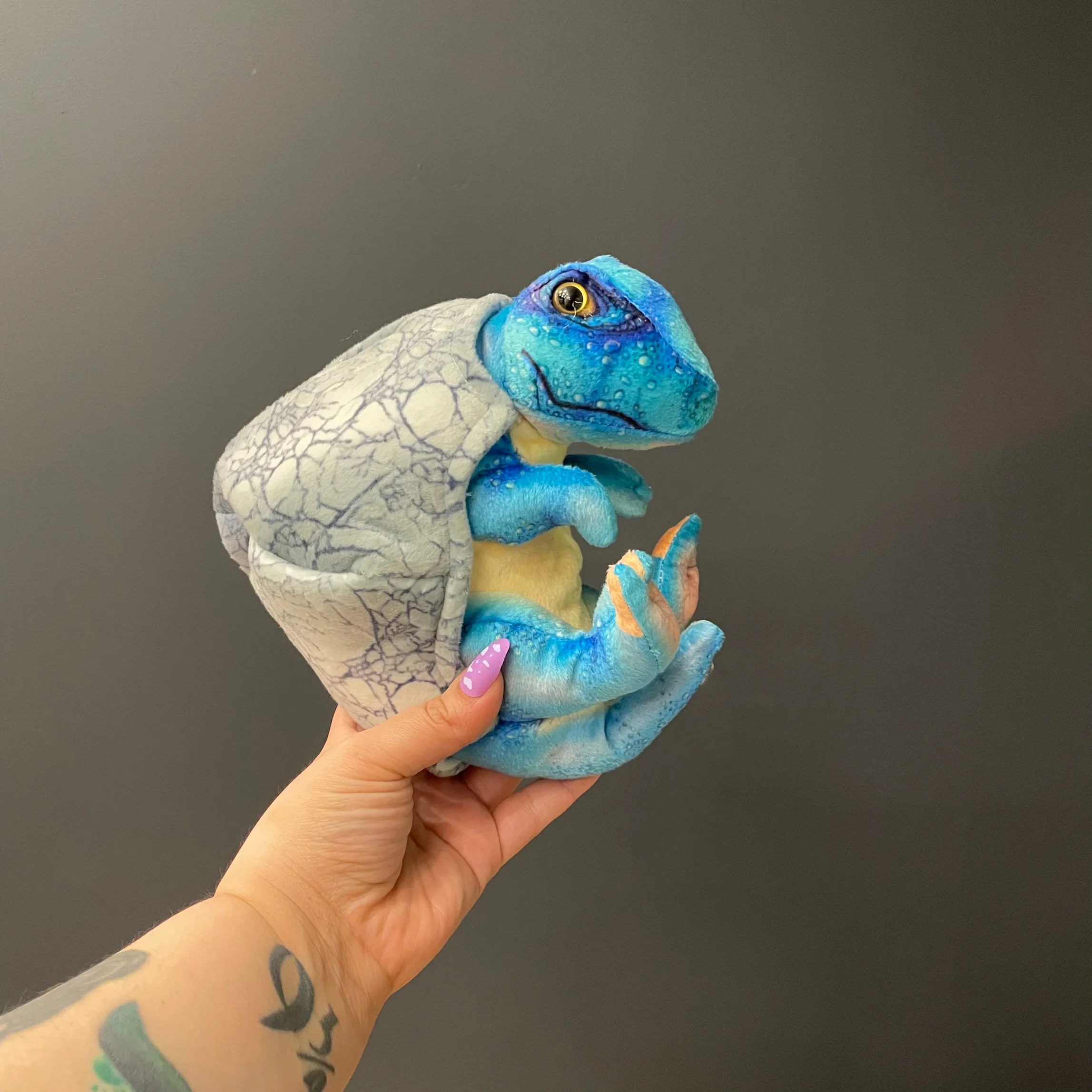 Dinosauria Baby Egg T-Rex Stuffed Animal 8" - Image 3