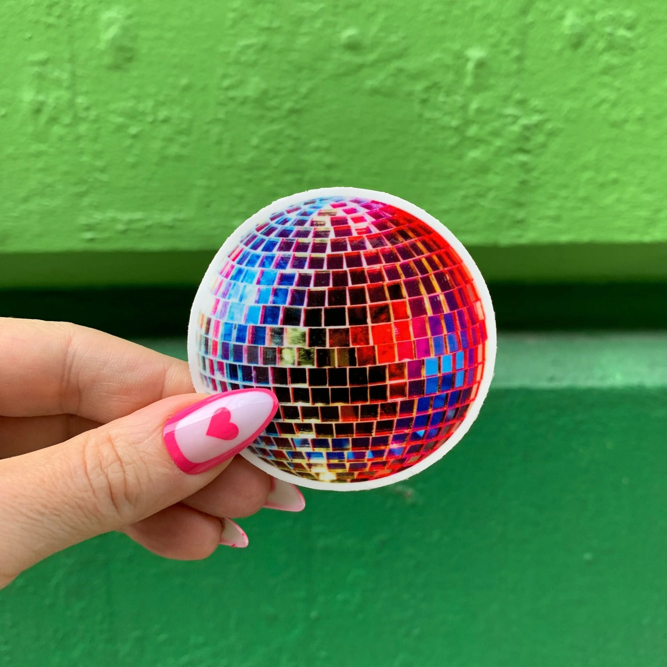 Disco Ball Sticker | 70's Retro Vinyl Die Cut Sticker - Image 3