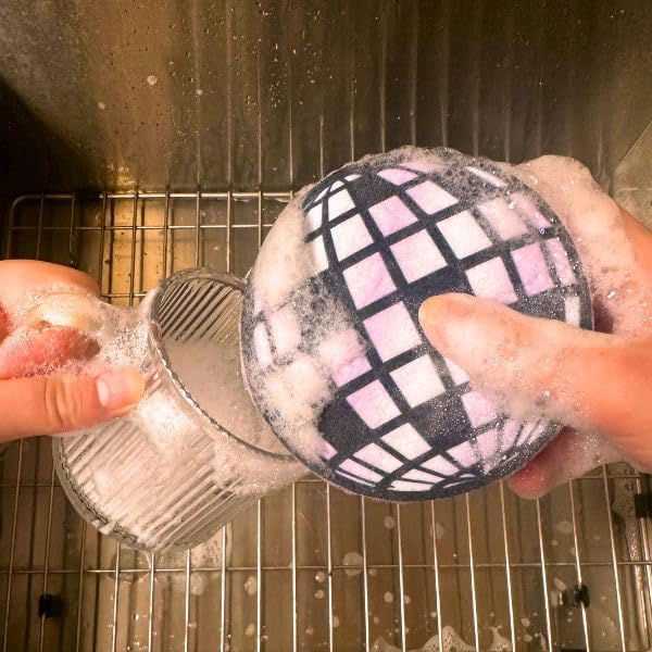 Disco Sponge | "Disco Diva" Non-Scratch Dish Washing Kitchen Sponge - Image 6