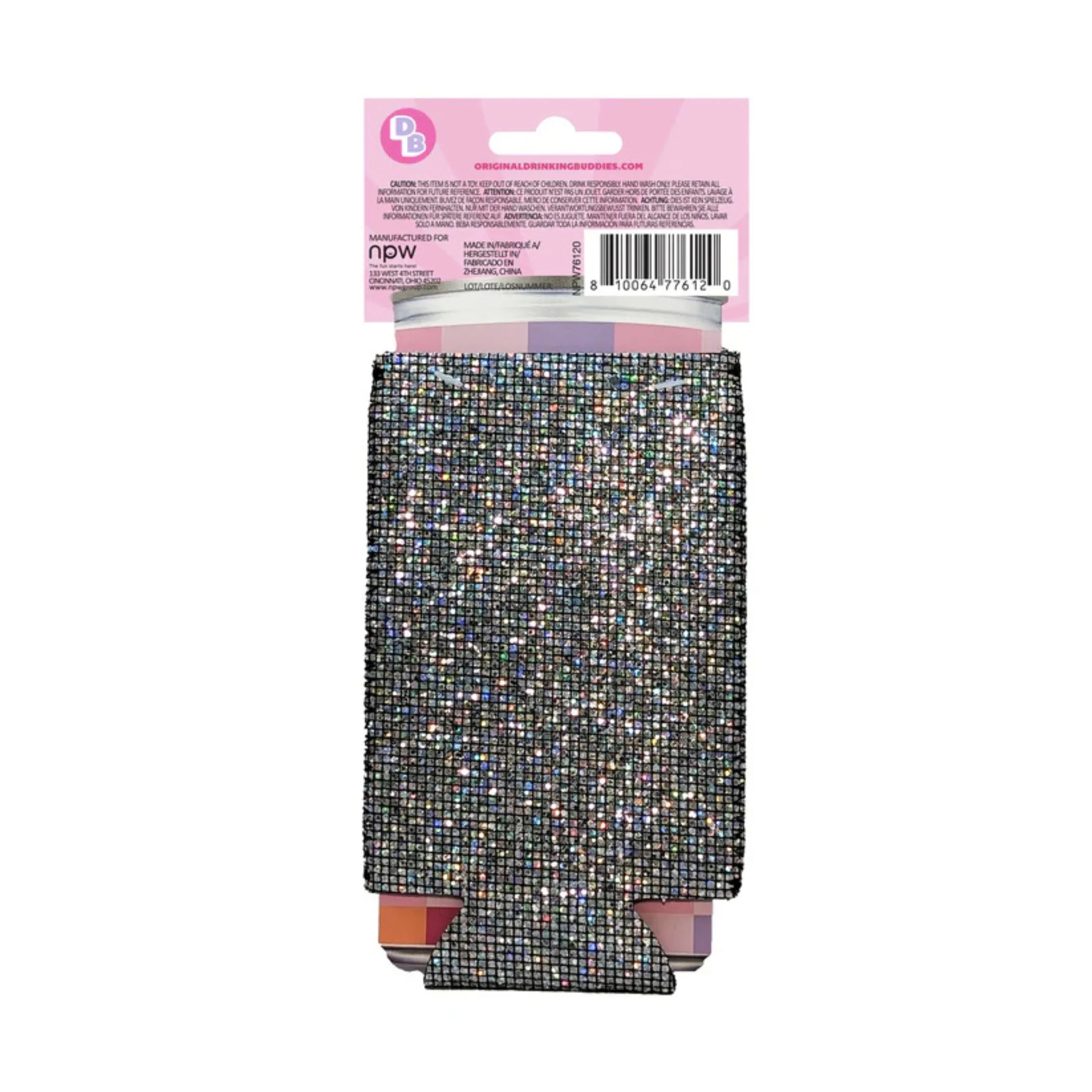 Disco Slim Koozies 2-Pack | Rhinestone Bling Can Coolers for Slim Cans - Image 5