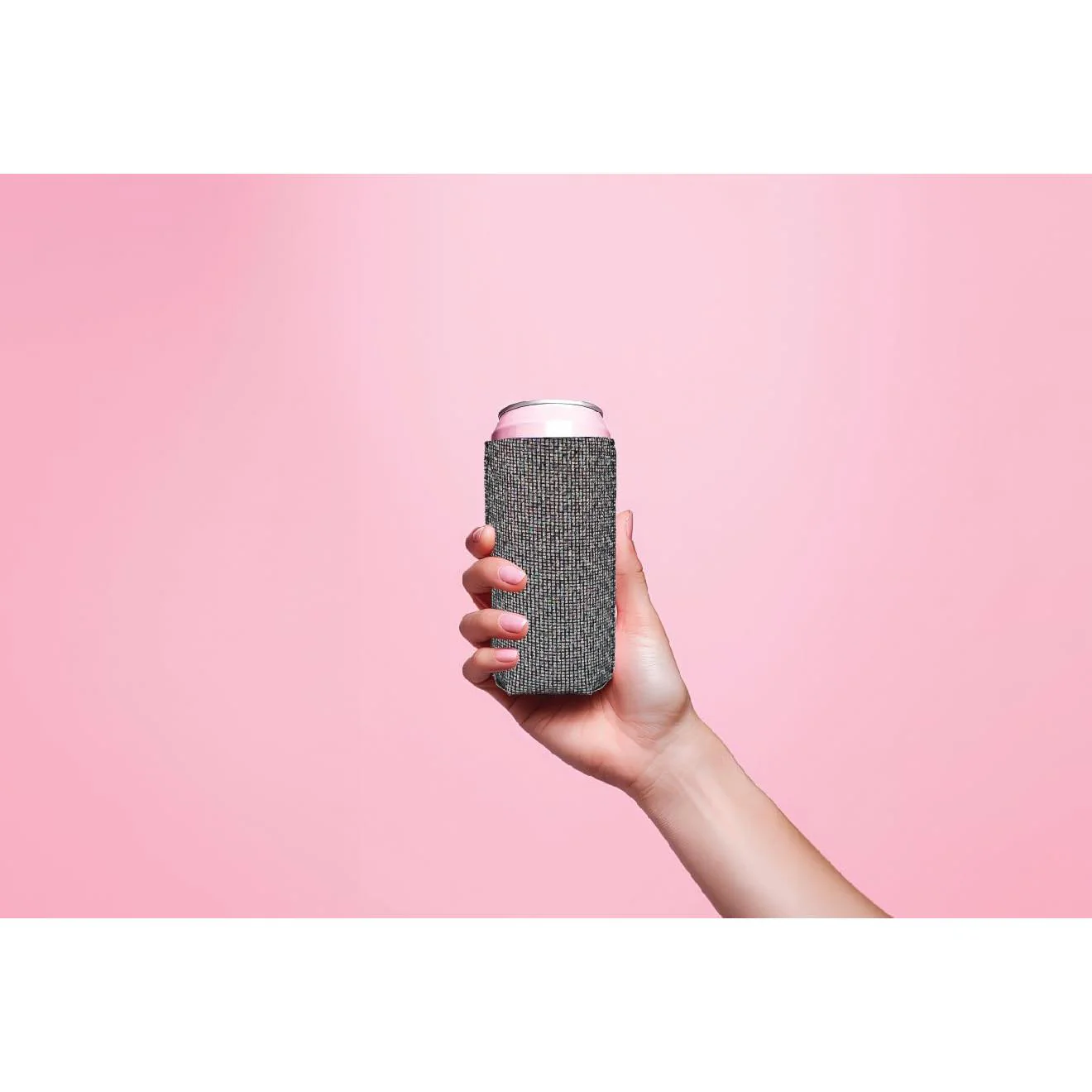 Disco Slim Koozies 2-Pack | Rhinestone Bling Can Coolers for Slim Cans - Image 7