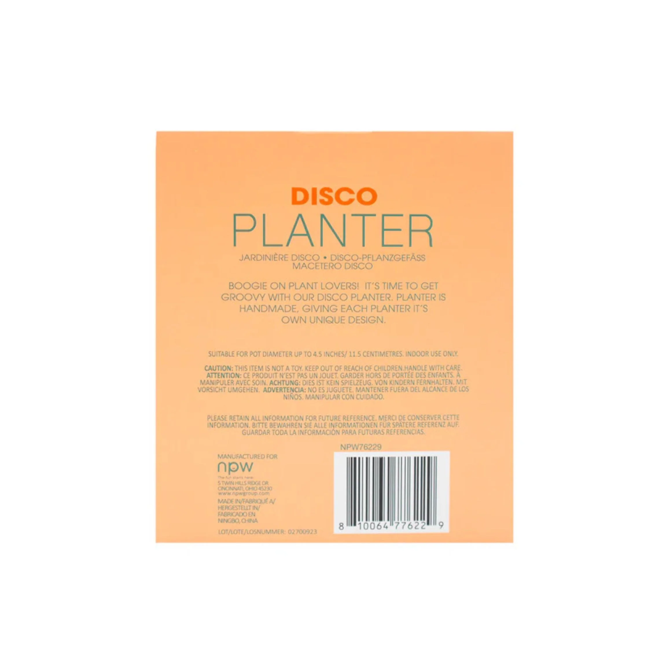 Disco Tabletop Planter | Handmade Mirror Ball Plant Pot for Indoor Plants - Image 5