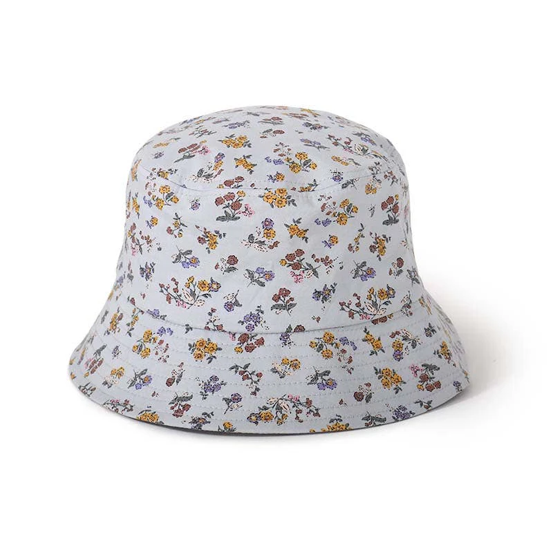 Ditsy Floral Print Bucket Hat | 100% Cotton Vintage-Inspired Sun Hat for Women & Teens - Image 3