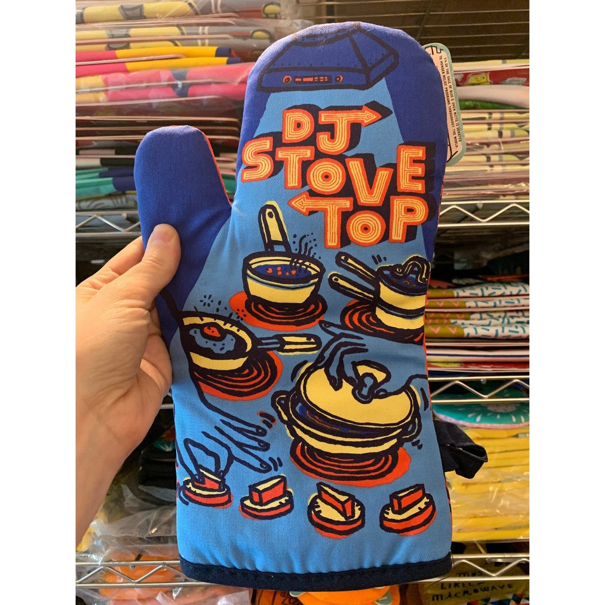 DJ Stovetop Thermal Oven Mitt | Kitchen Thermal Single Pot Holder | Unisex or Men's Gift | BlueQ at GetBullish - Image 4
