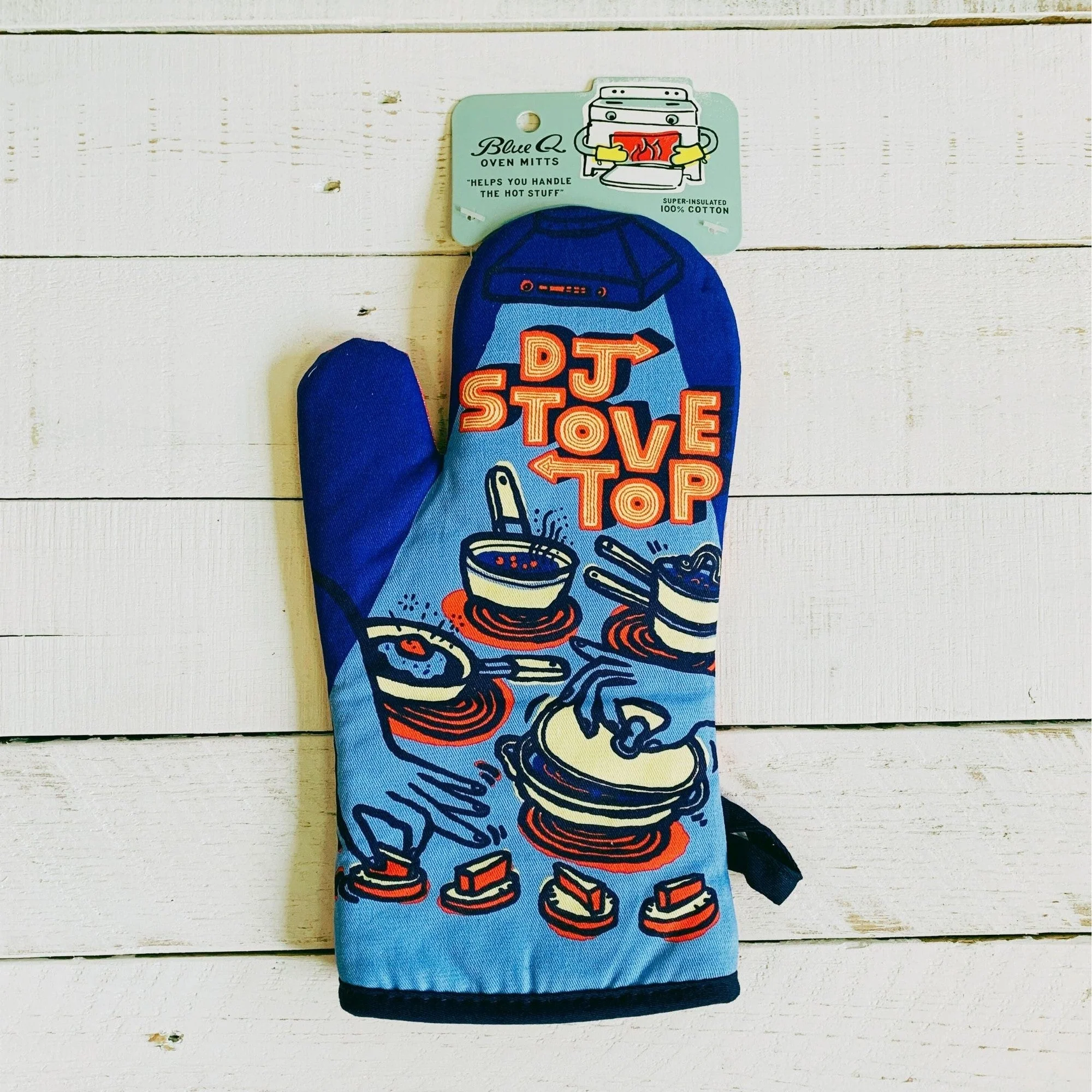 DJ Stovetop Thermal Oven Mitt | Kitchen Thermal Single Pot Holder | Unisex or Men's Gift | BlueQ at GetBullish - Image 5