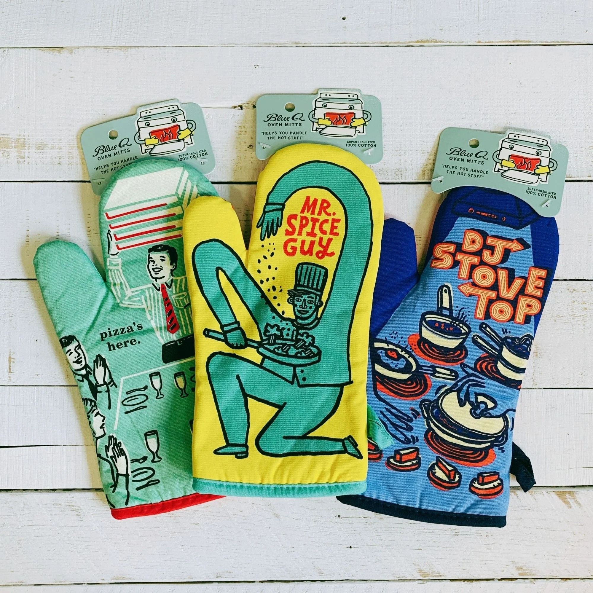 DJ Stovetop Thermal Oven Mitt | Kitchen Thermal Single Pot Holder | Unisex or Men's Gift | BlueQ at GetBullish - Image 7