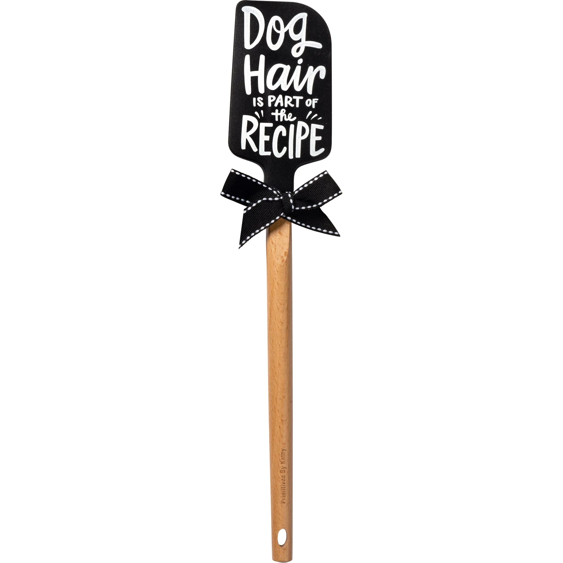 Dog Hair Is Part of The Recipe Spatula With A Wooden Handle - Image 3