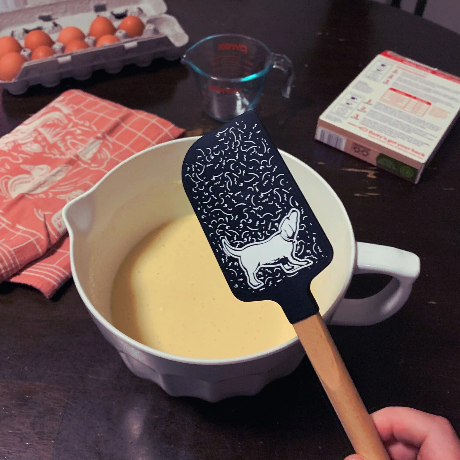 Dog Hair Is Part of The Recipe Spatula With A Wooden Handle - Image 7