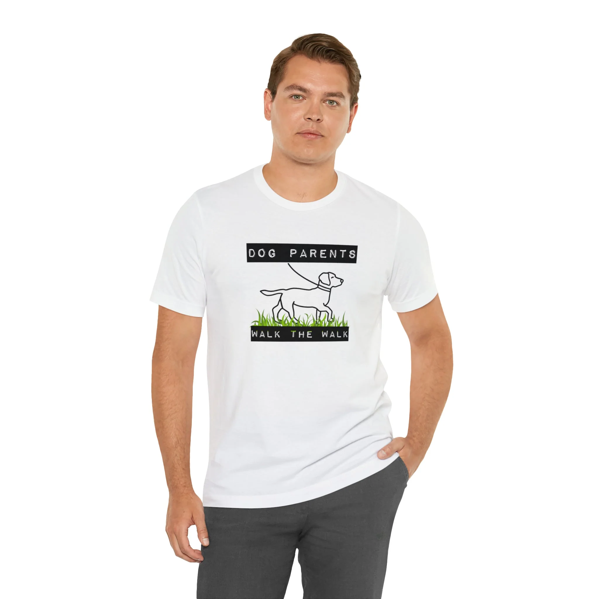 Dog Parents Walk The Walk Unisex Jersey Short Sleeve Tee [Multiple Color Options] - Image 12