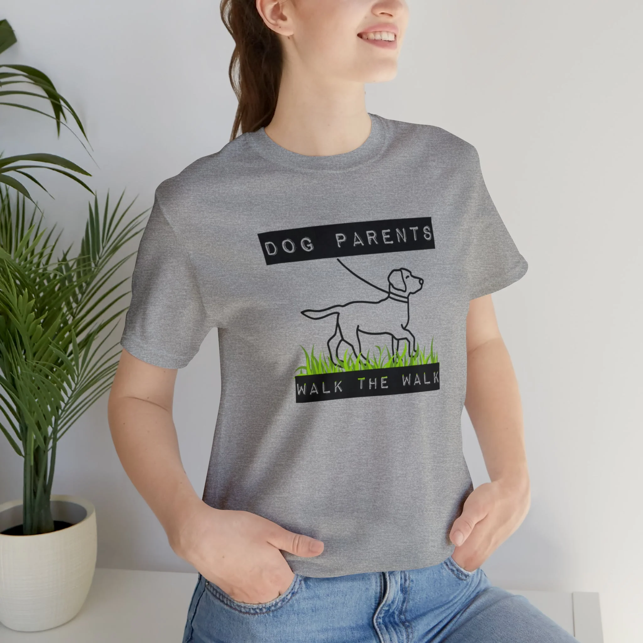 Dog Parents Walk The Walk Unisex Jersey Short Sleeve Tee [Multiple Color Options] - Image 3