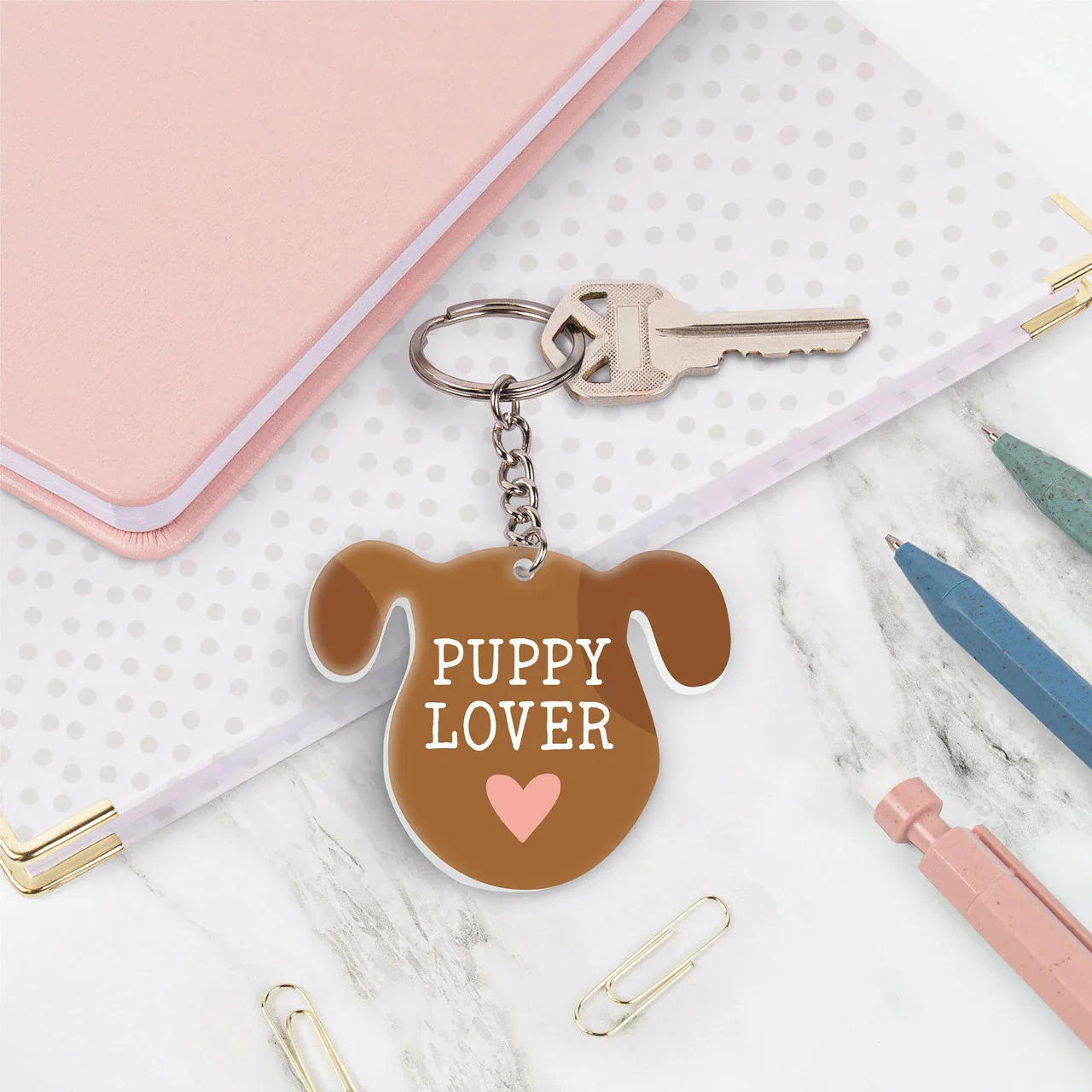 Dog-Themed Acrylic Keychains | 5 Style Options | Rescue Favorite Breed, I Woof You & Puppy Lover - Image 7