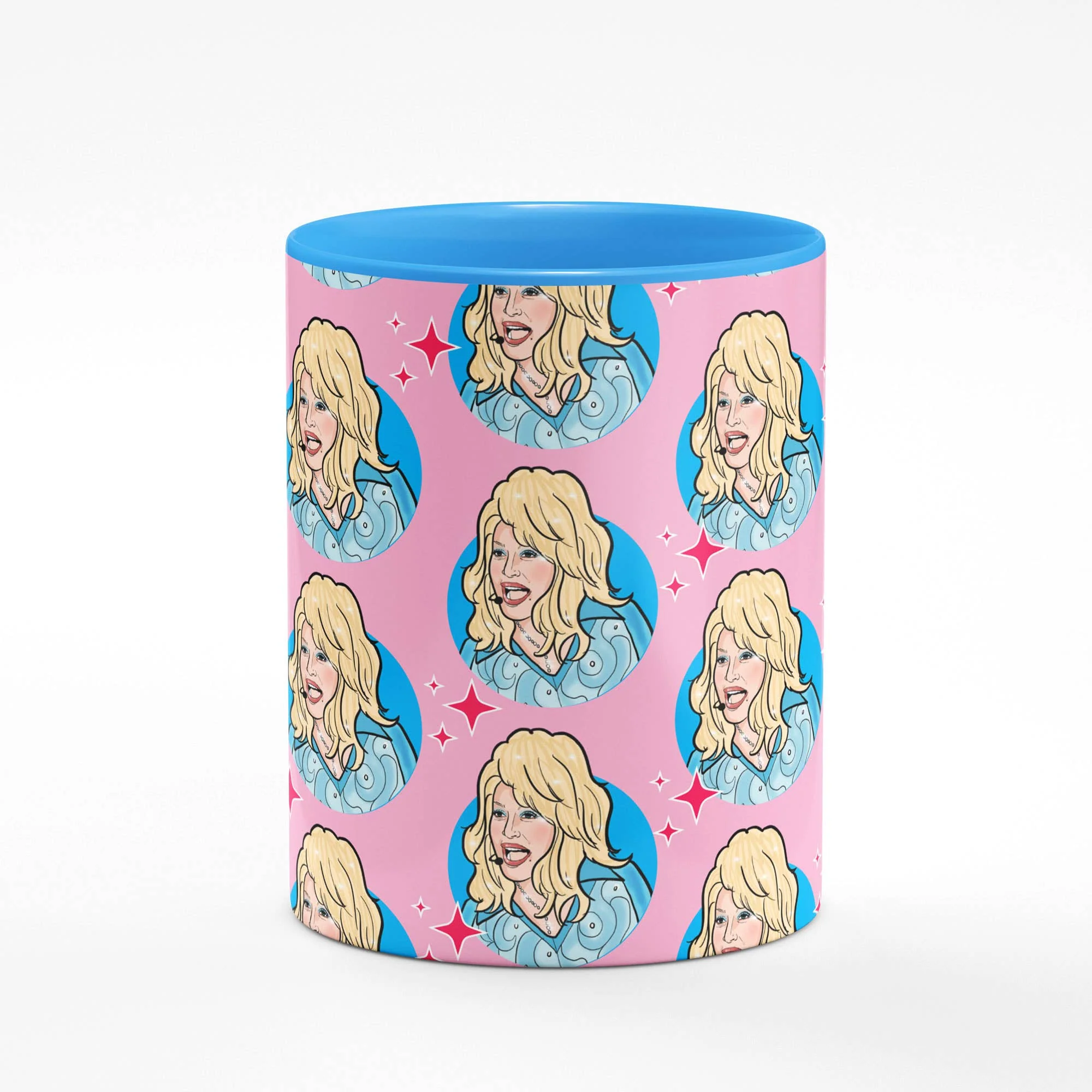 Dolly Parton Mug with Blue Interior | 11oz - Image 2