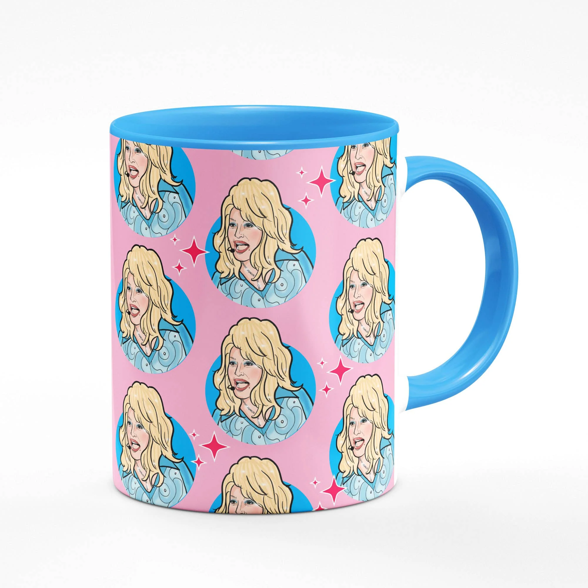 Dolly Parton Mug with Blue Interior | 11oz - Image 3