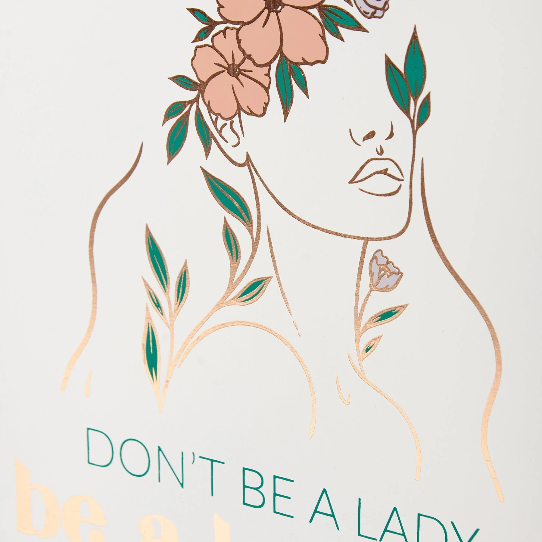 Don't Be A Lady Be A Legend Inspo Box Sign | Women's Empowerment Wooden Wall Desk Decor | 7" x 8" - Image 2