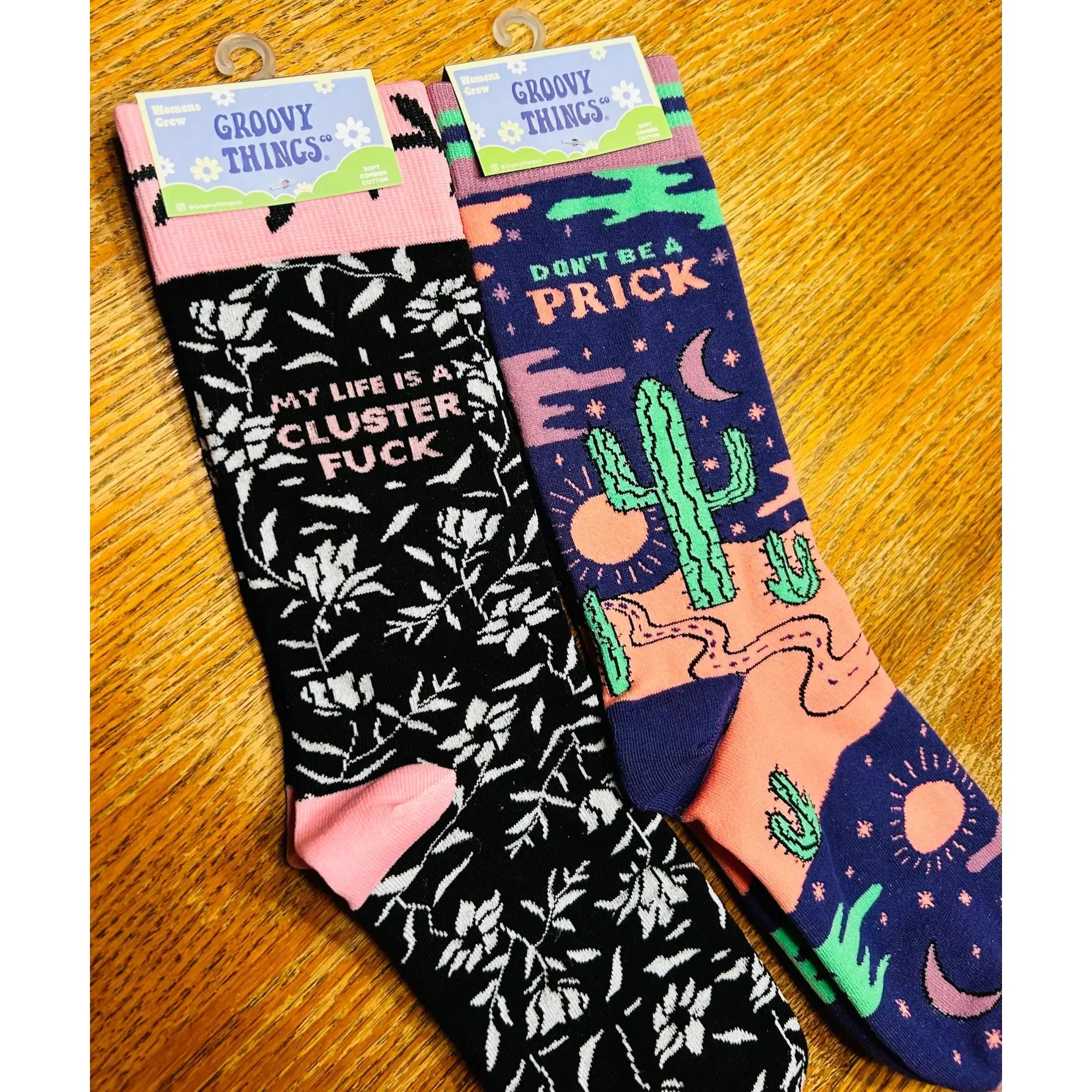 Don't be a Prick Cactus Women's Socks - Image 2