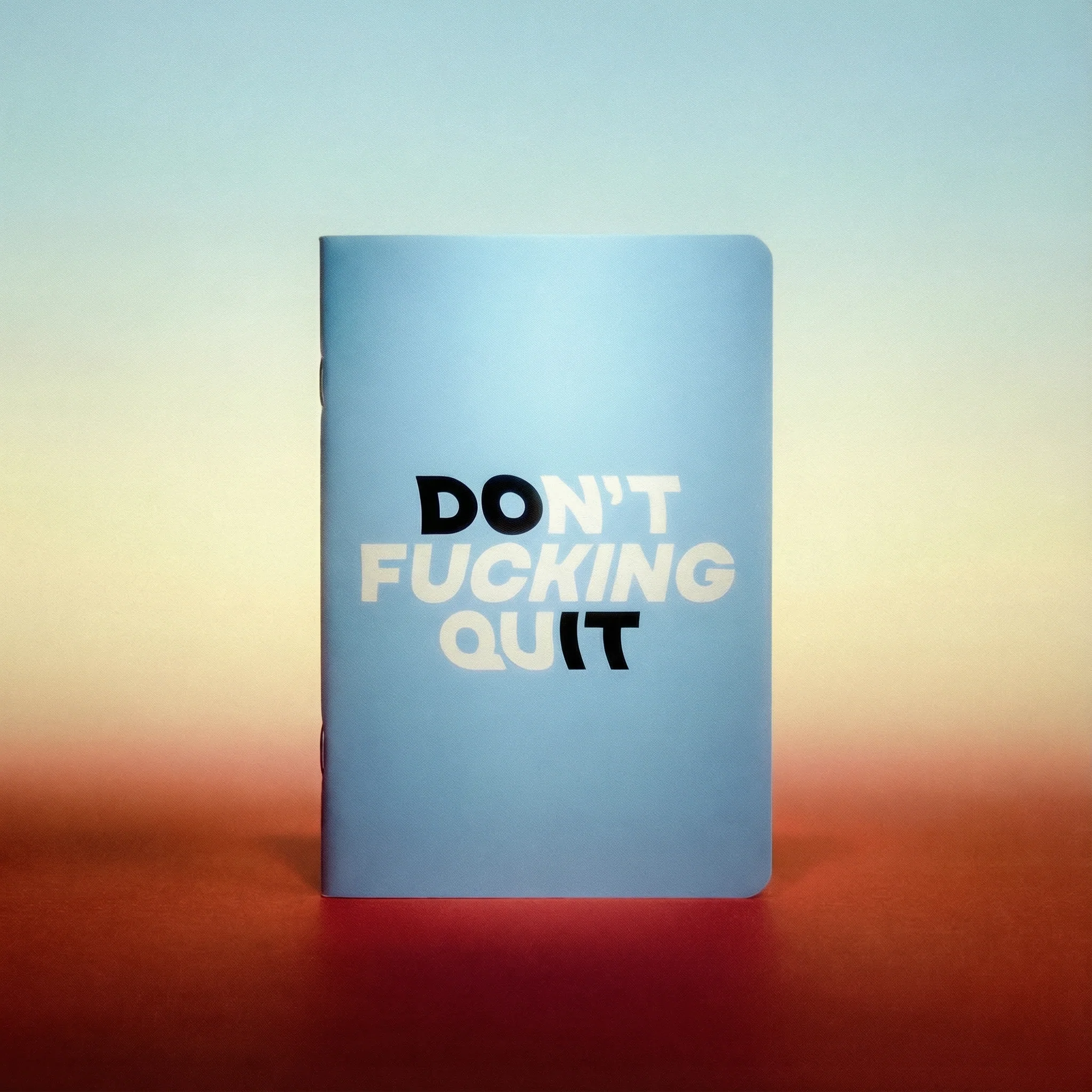 Don't F-ing Quit Pocket Journal in Blue | Mini Notebook | 40 Pages
