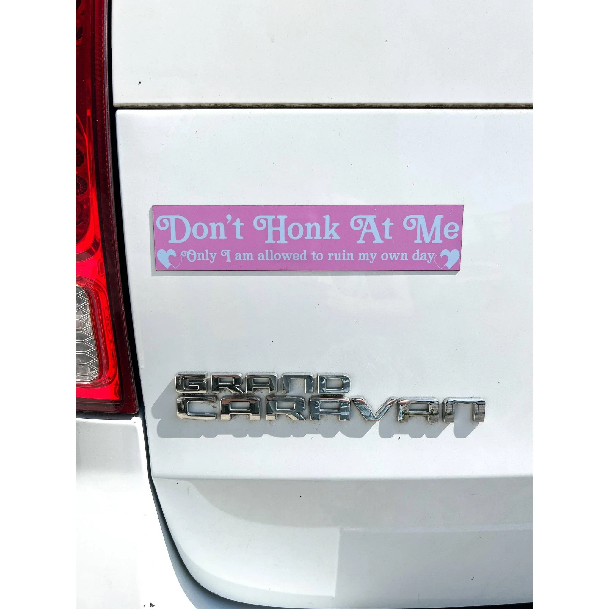 Don't Honk At Me Car Magnet | Weatherproof Vehicle Magnetic Surface Decor | 1.75" x 8.5" - Image 2