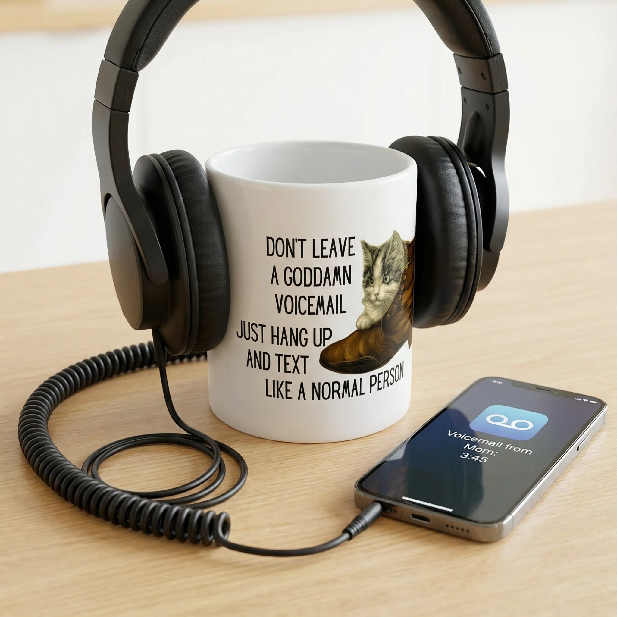Don't Leave A Goddamn Voicemail Ceramic Mug 11oz - Image 10