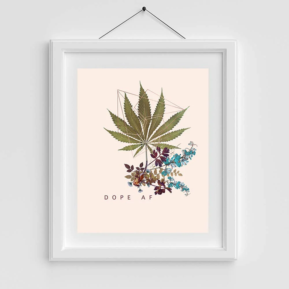 Dope AF 11" x 14" Art Print | Copper Details | Unframed | Gift for Her - Image 4