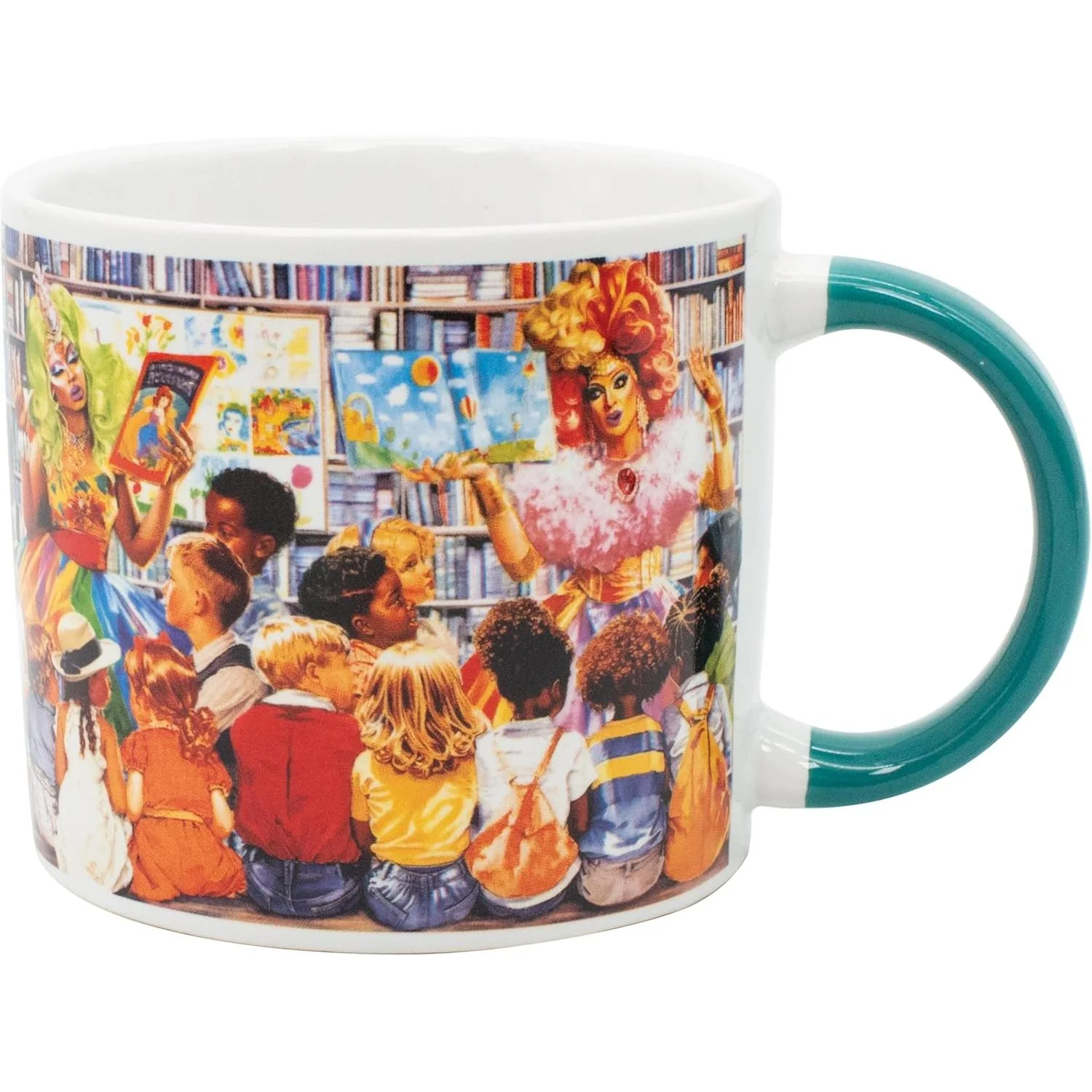 Drag Story Hour Mug | Queens Ceramic Tea Coffee Cup LGBTQ+ Pride | 14oz - Image 3