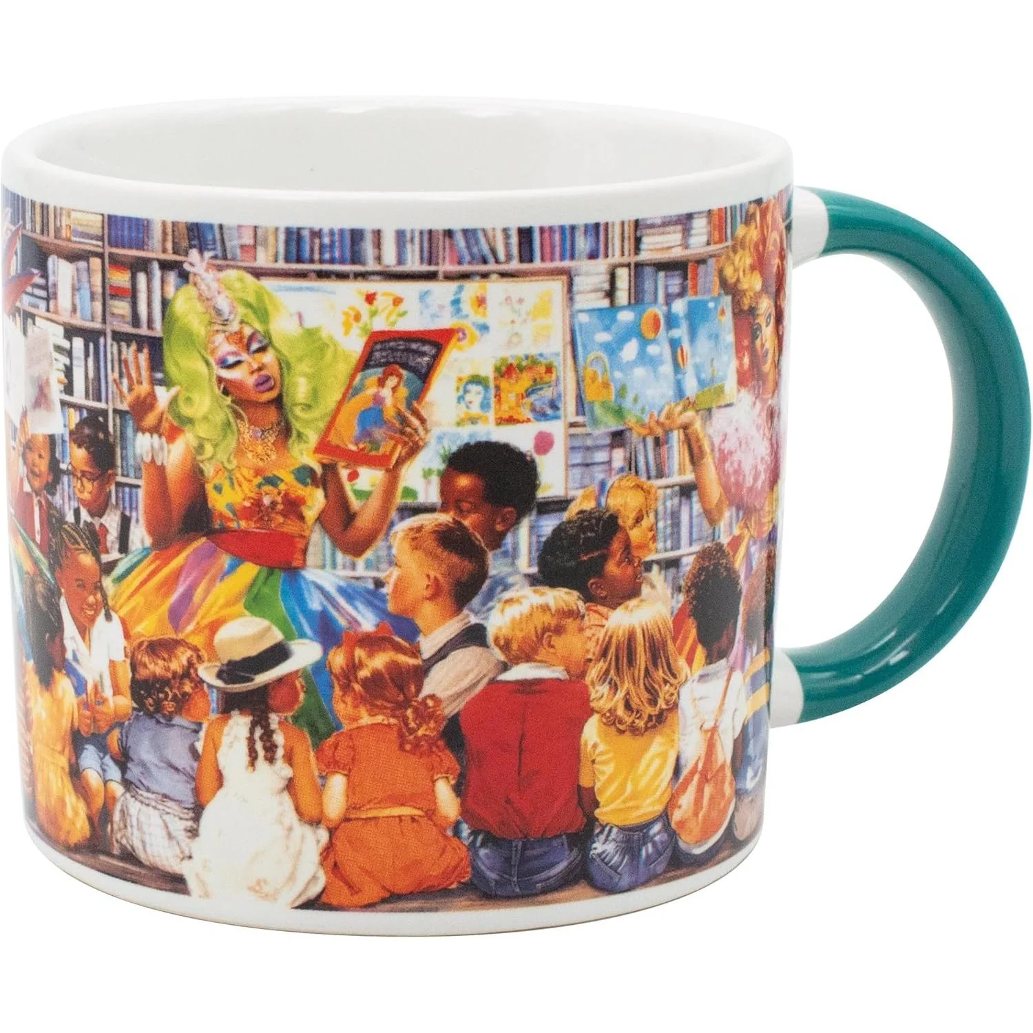 Drag Story Hour Mug | Queens Ceramic Tea Coffee Cup LGBTQ+ Pride | 14oz - Image 7